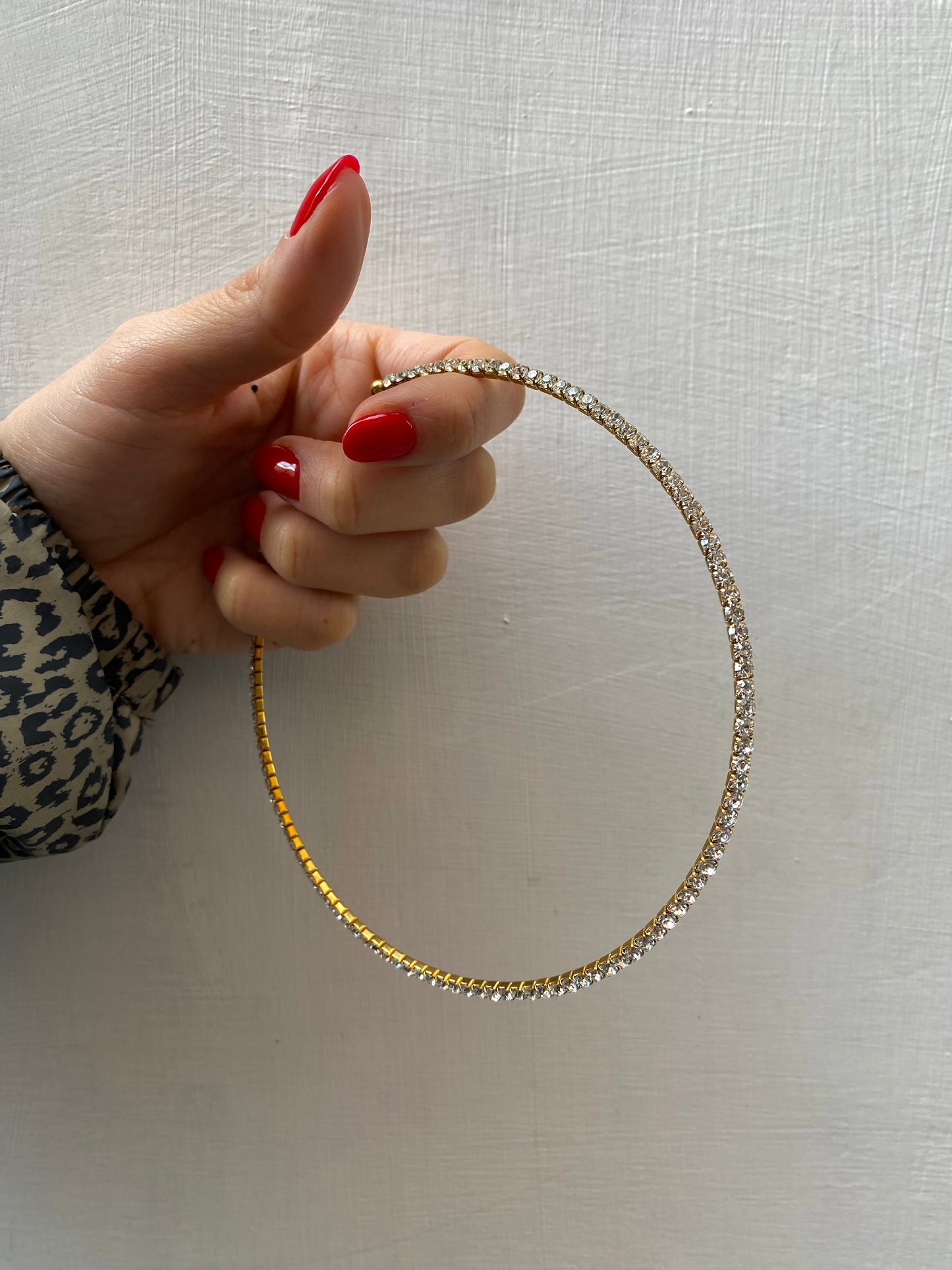 Collier tennis rigido