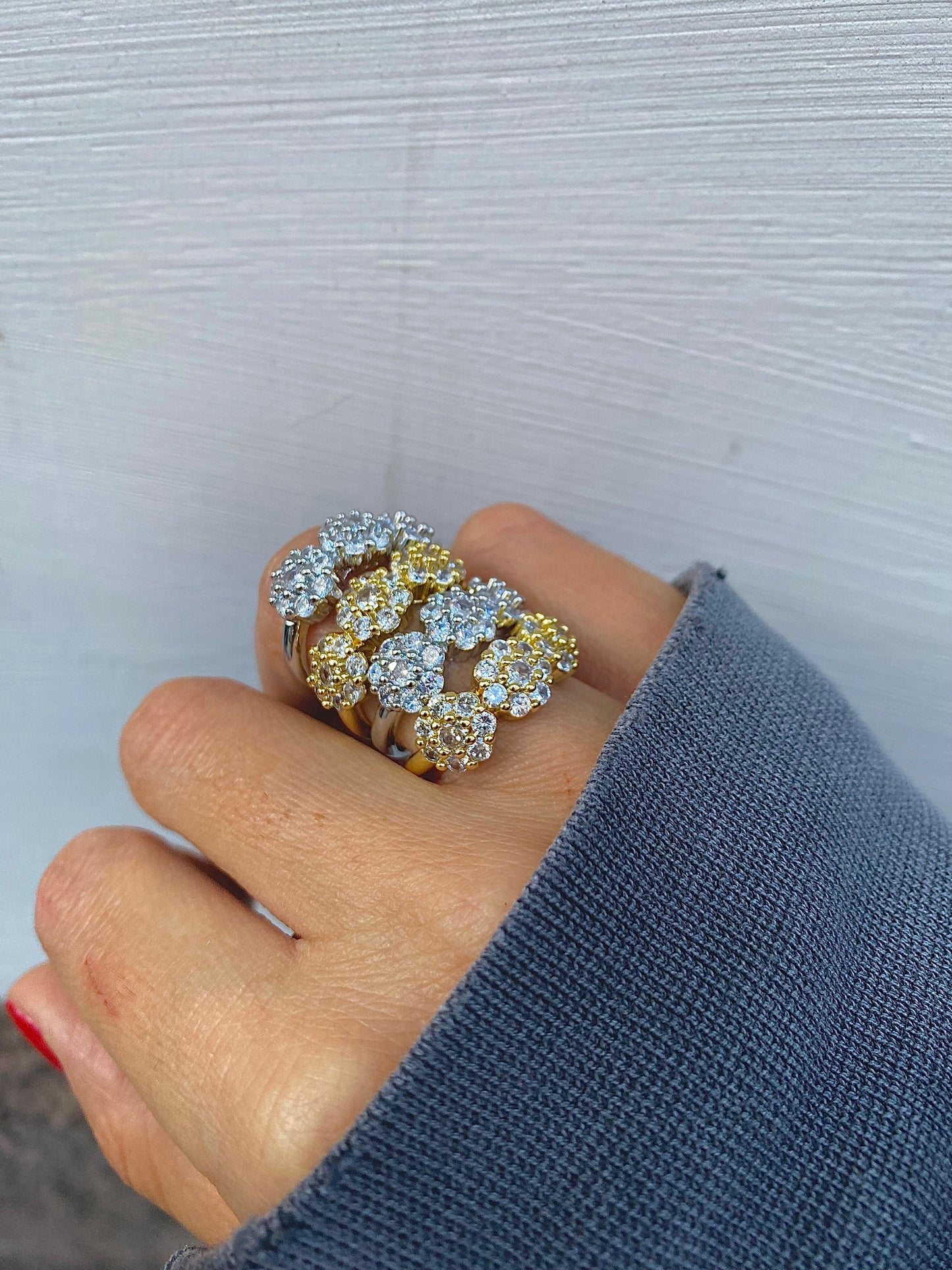 Anello Tris Fiori