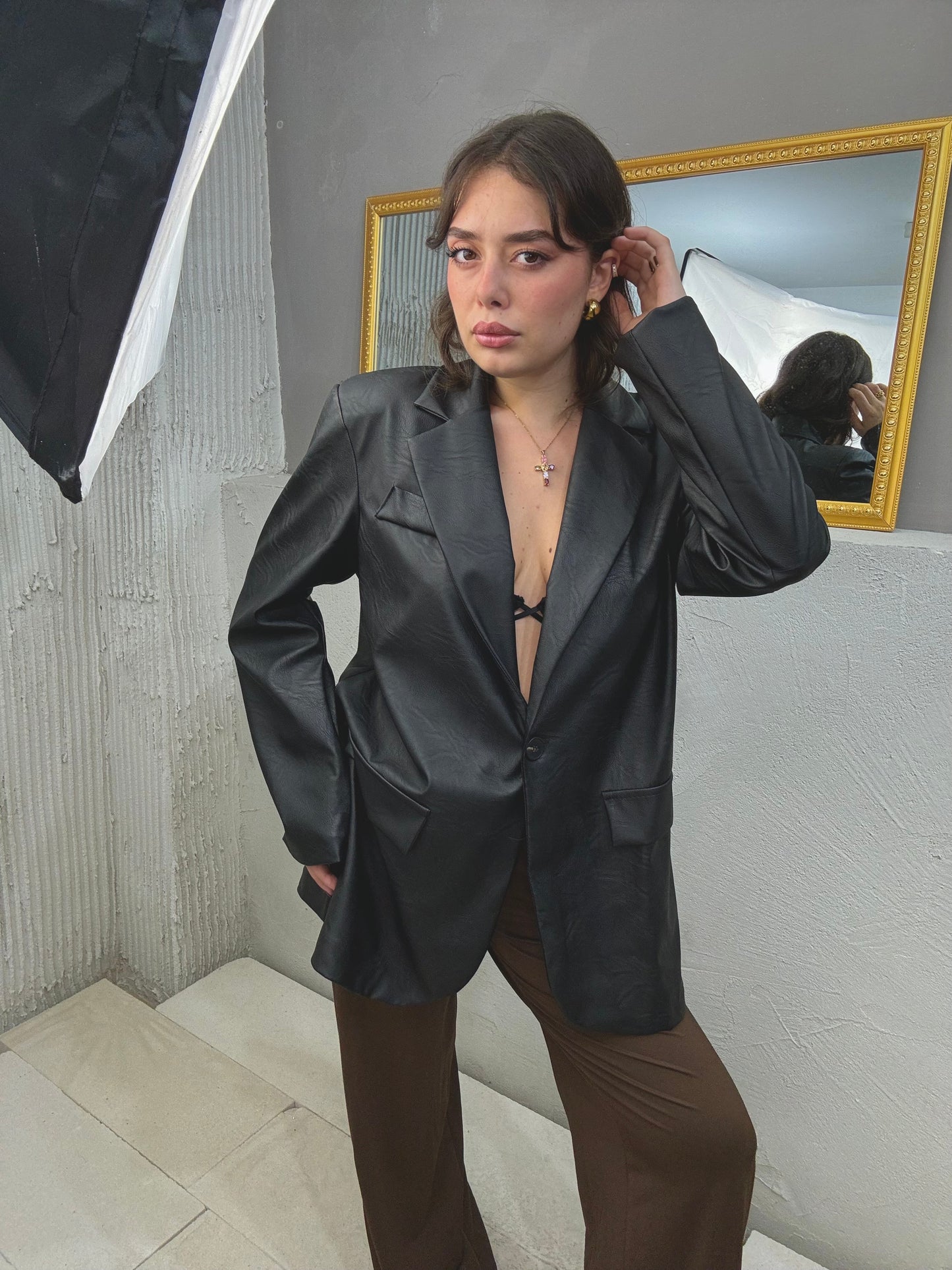 NEW COLLECTION Blazer Ecopelle