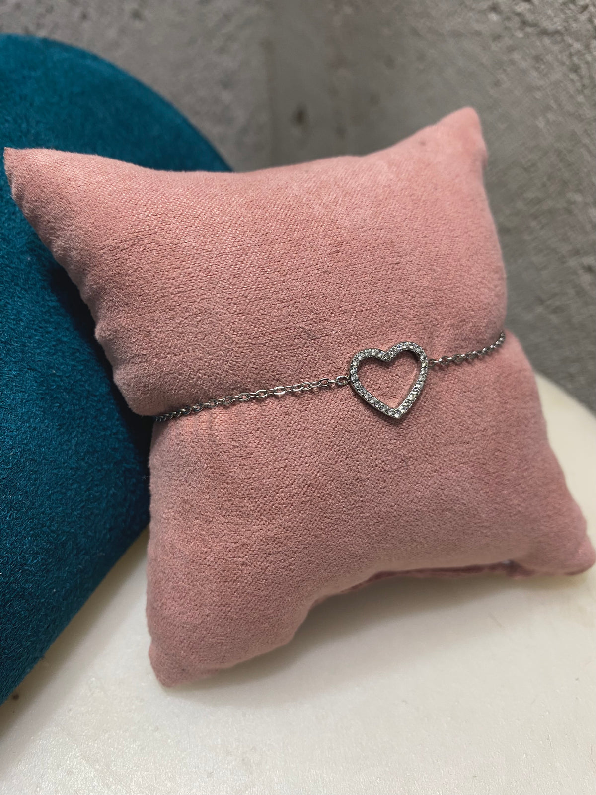Bracciale empty heart strass