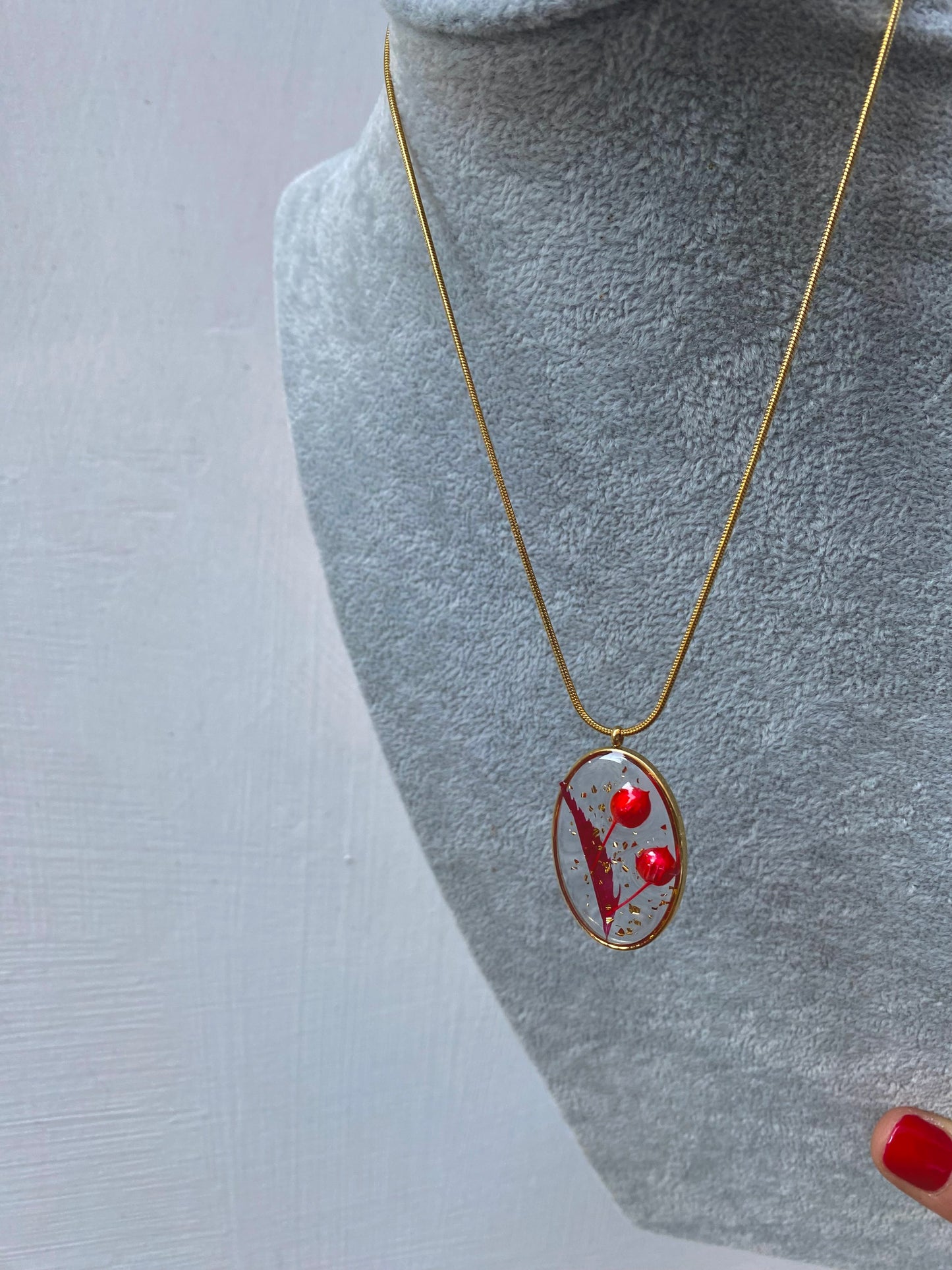 Collana Resina Oval