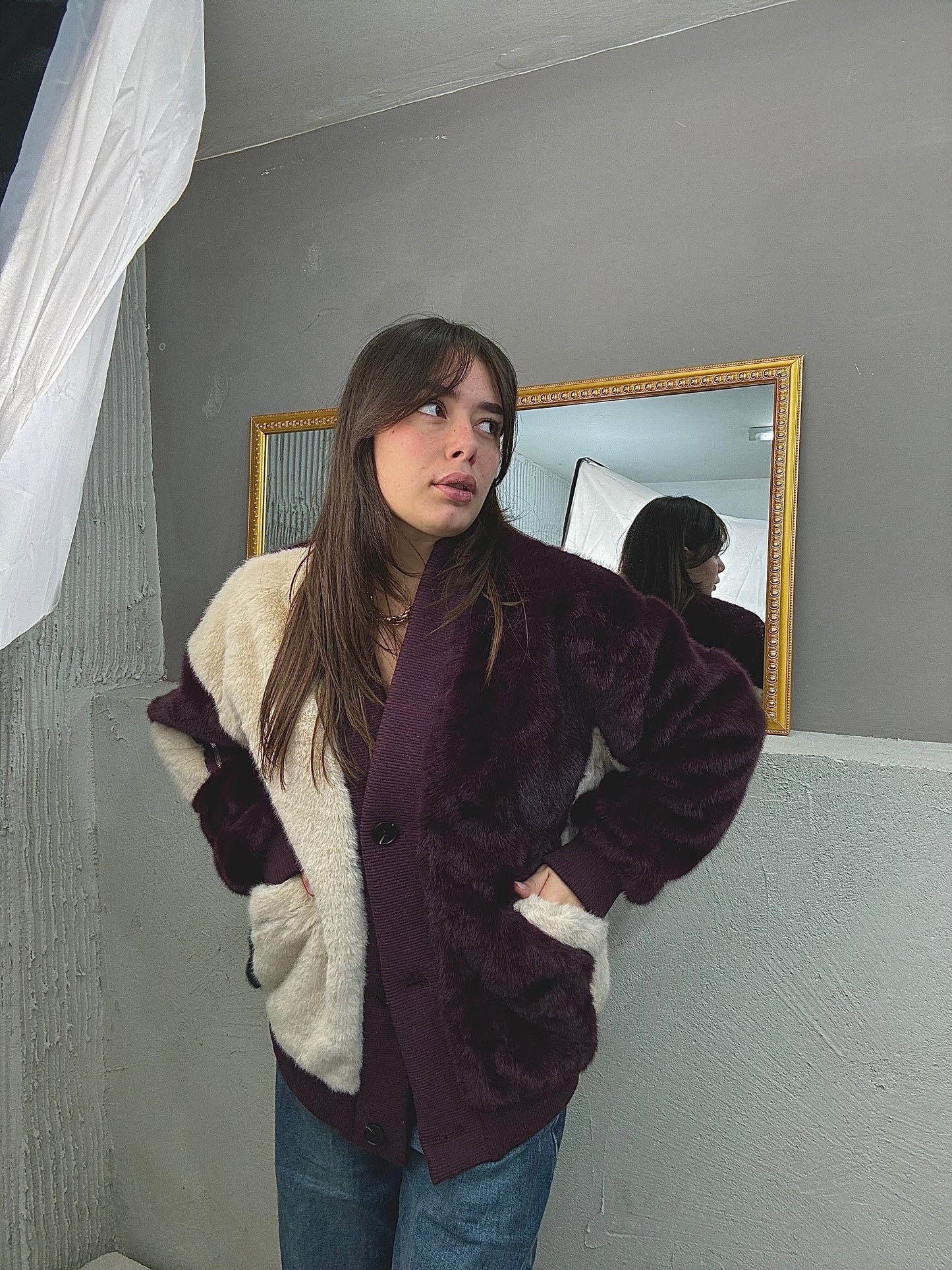 NEW COLLECTION Ecofur Cardigan