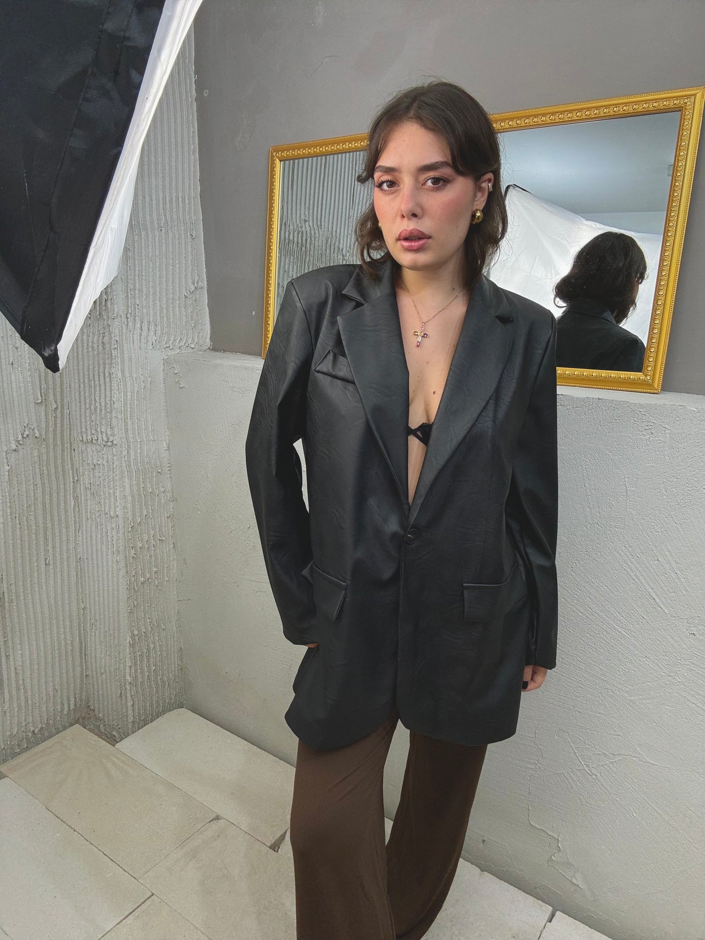 NEW COLLECTION Blazer Ecopelle