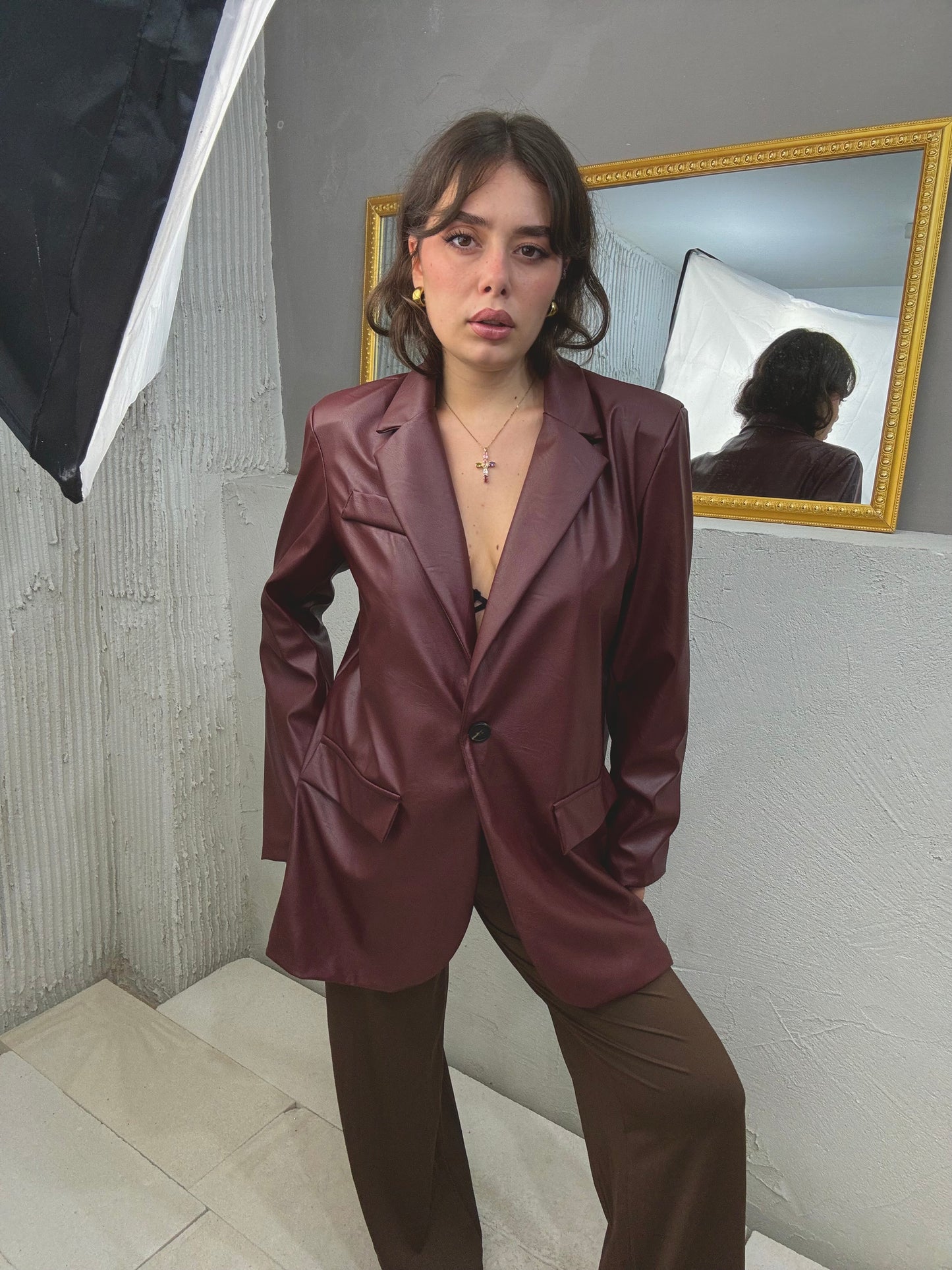 NEW COLLECTION Blazer Ecopelle