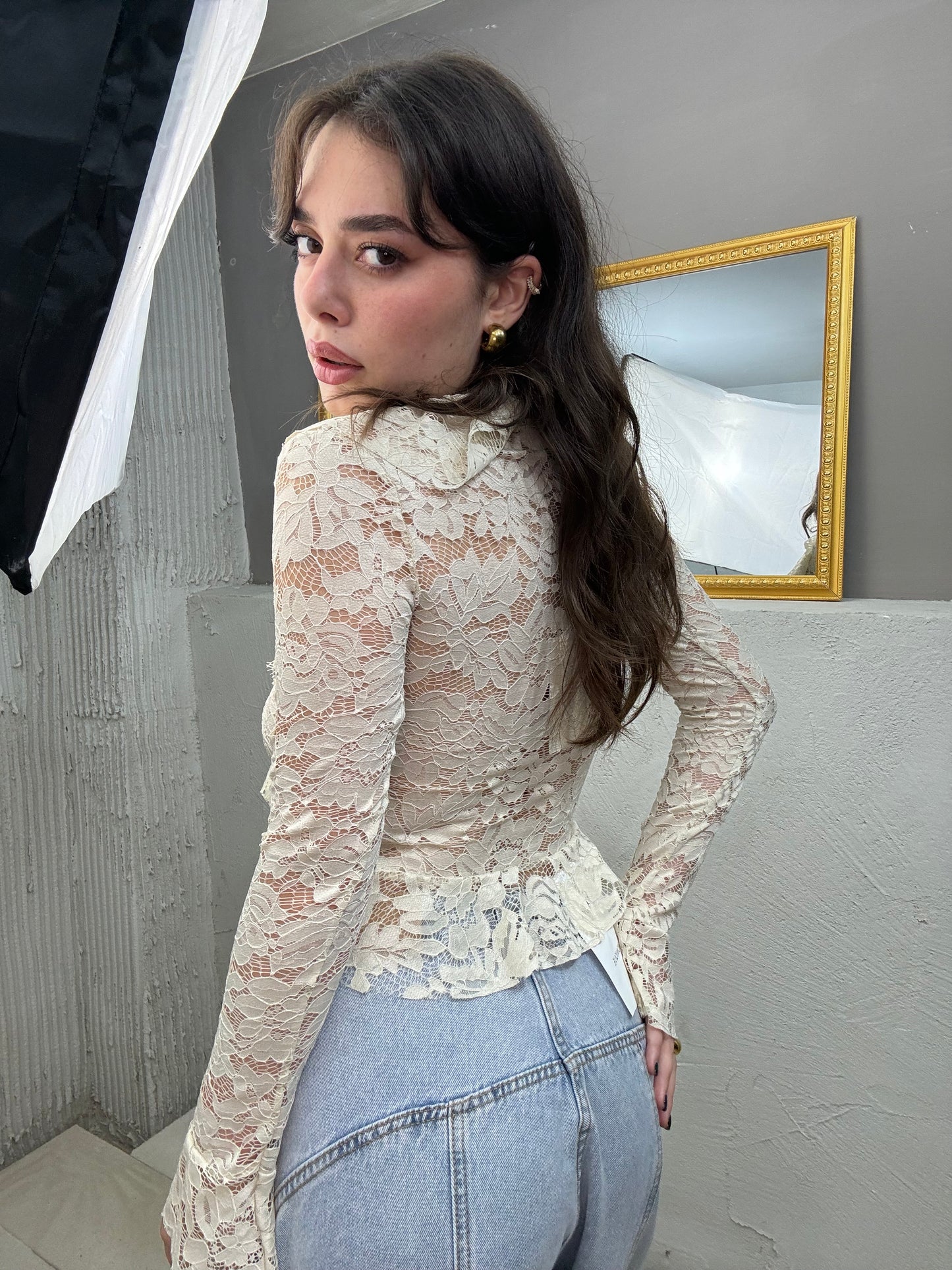 Cardigan di pizzo
