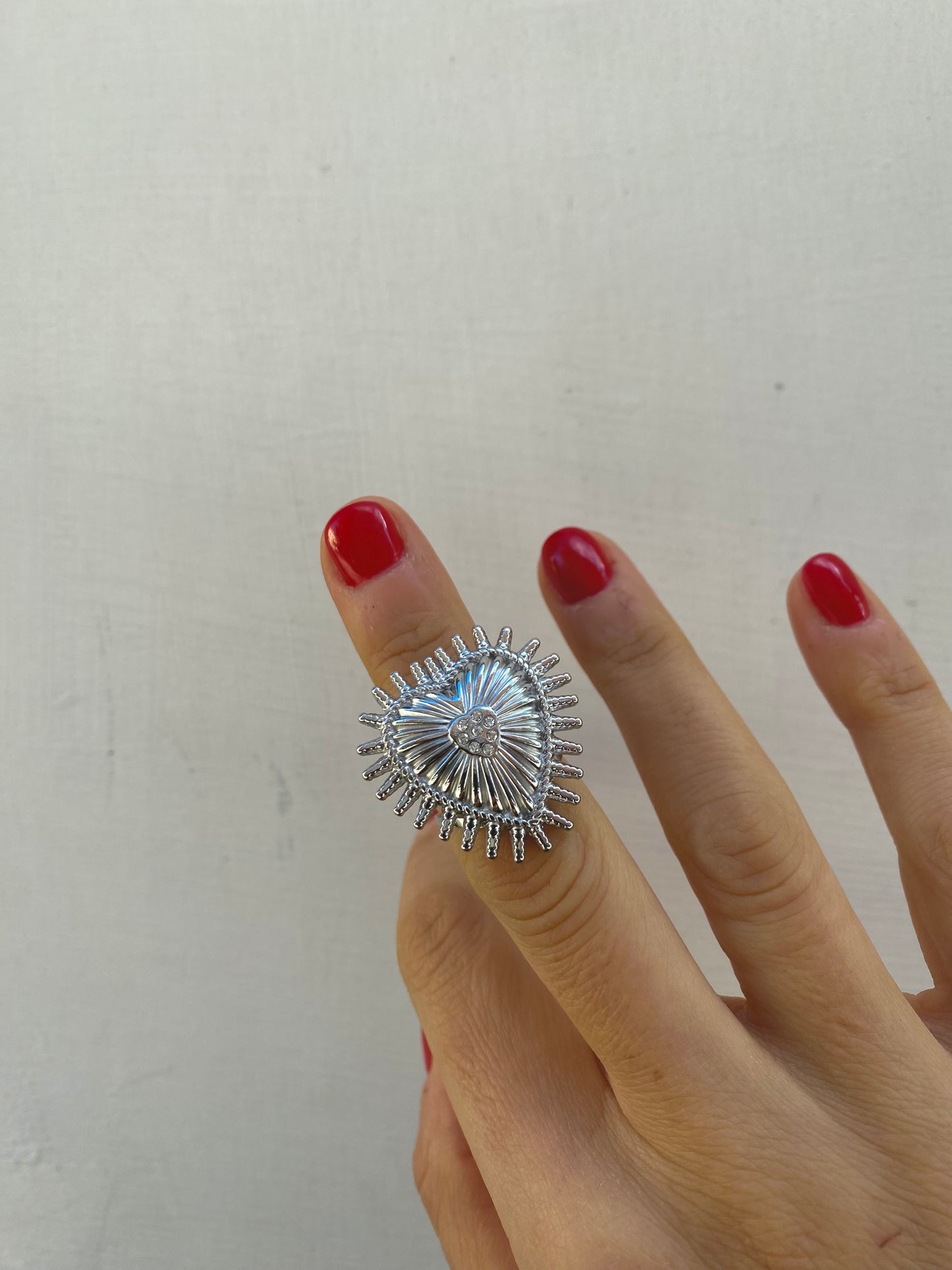 Anello Cuore Halo