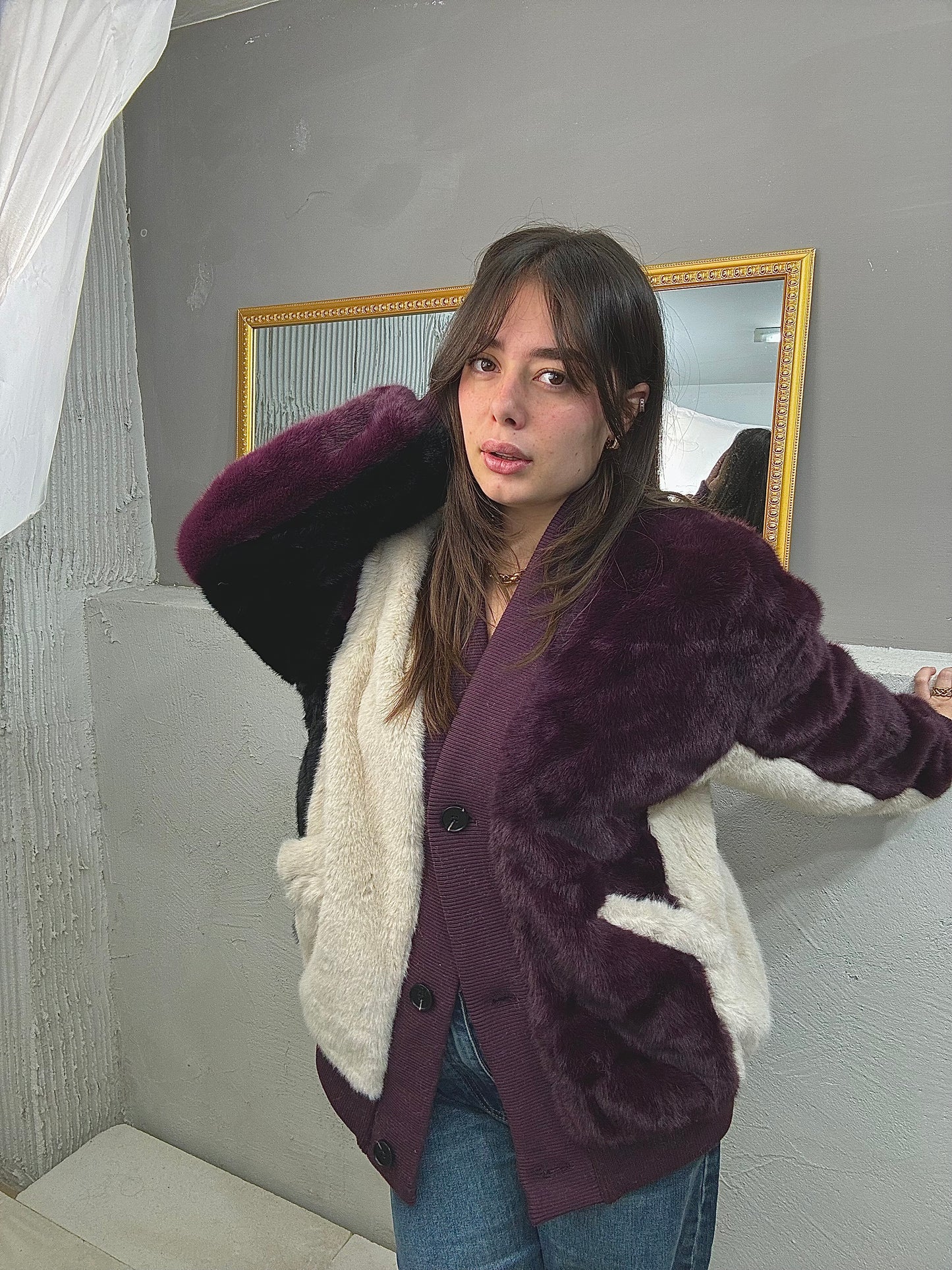 NEW COLLECTION Ecofur Cardigan