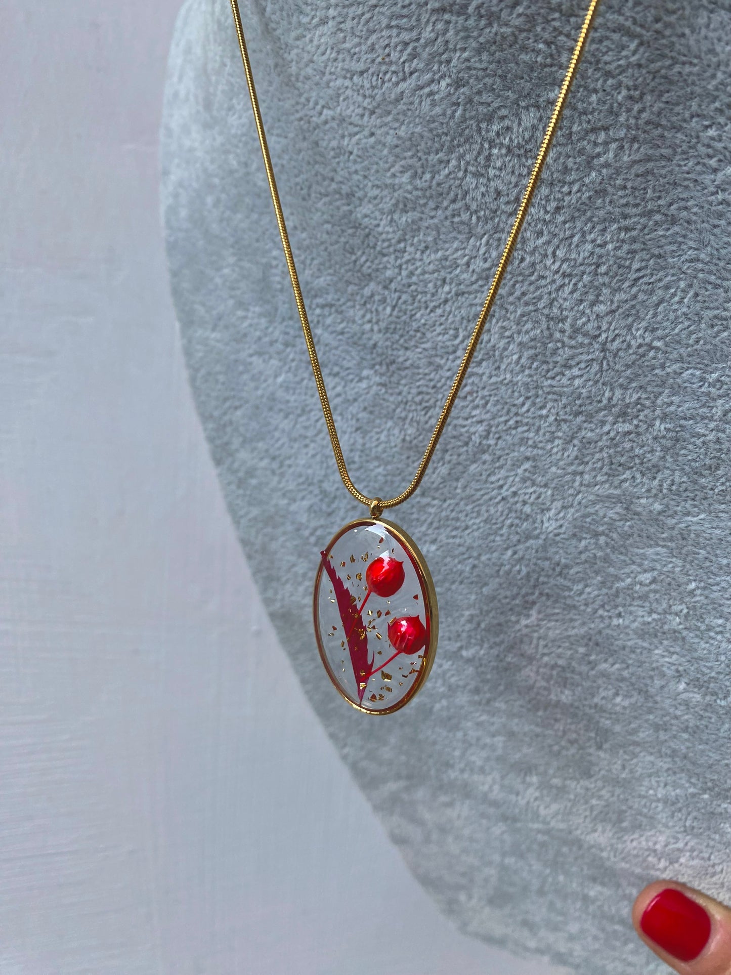 Collana Resina Oval