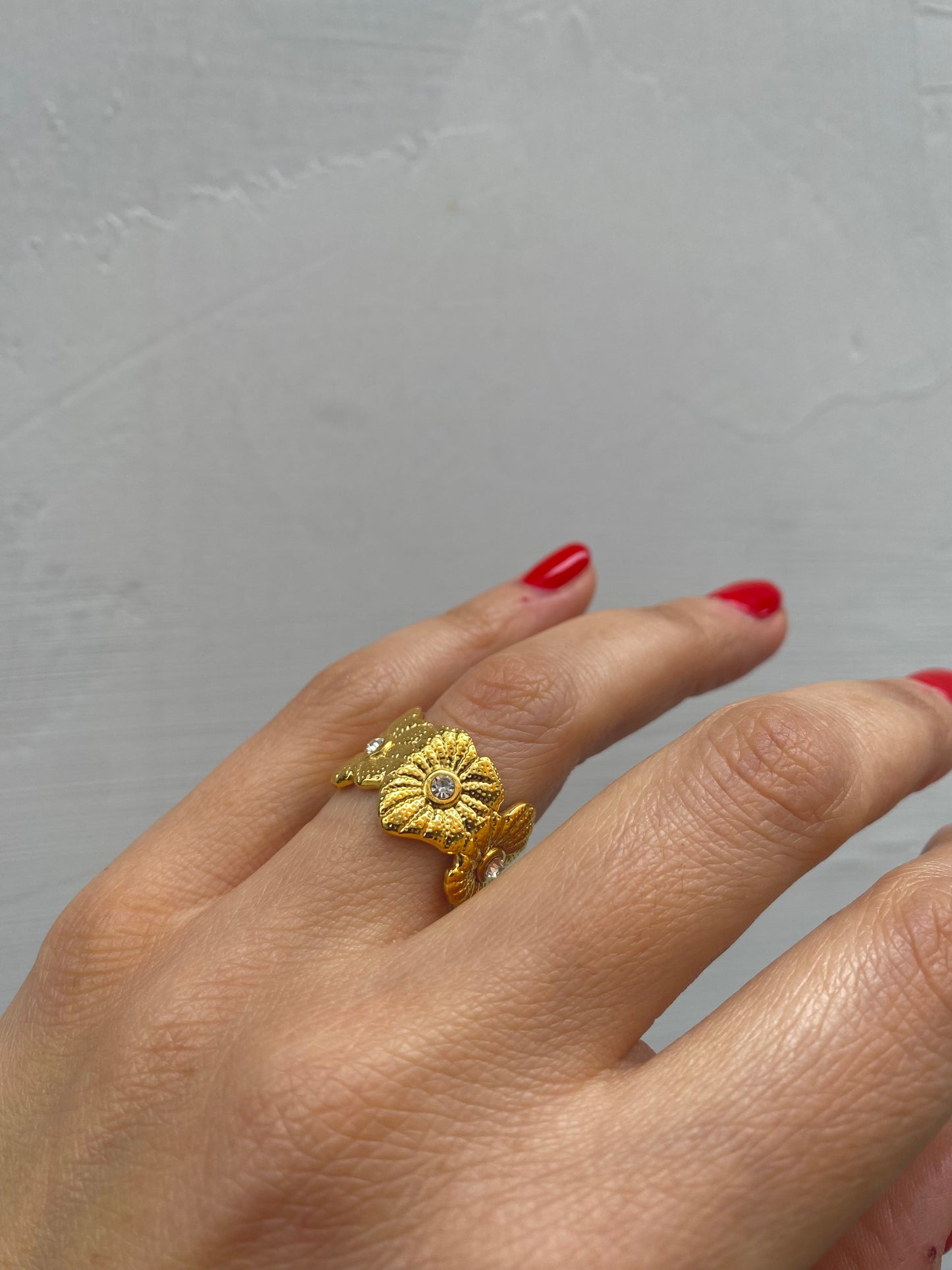 Anello Fiori Vintage