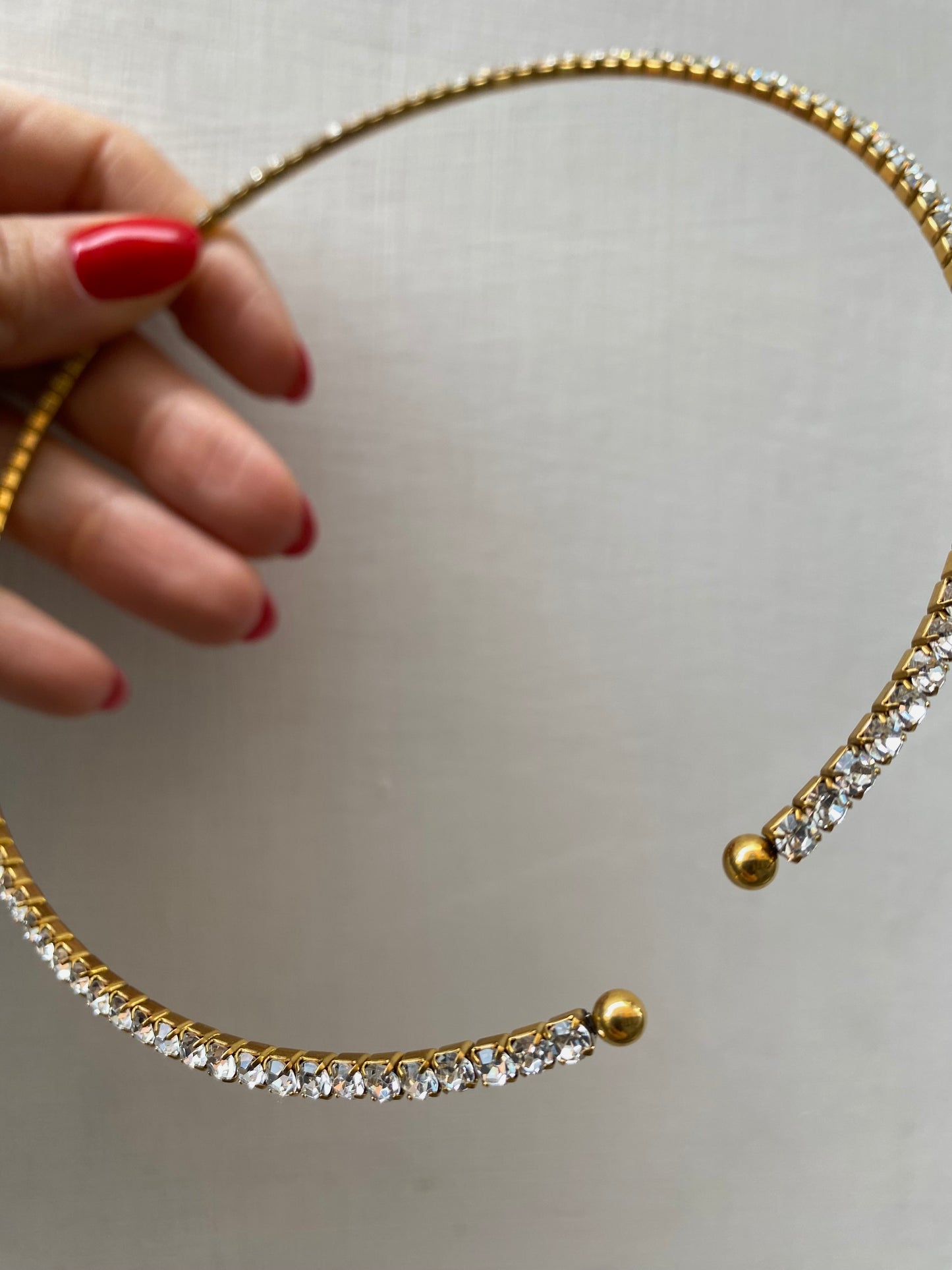 Collier tennis rigido