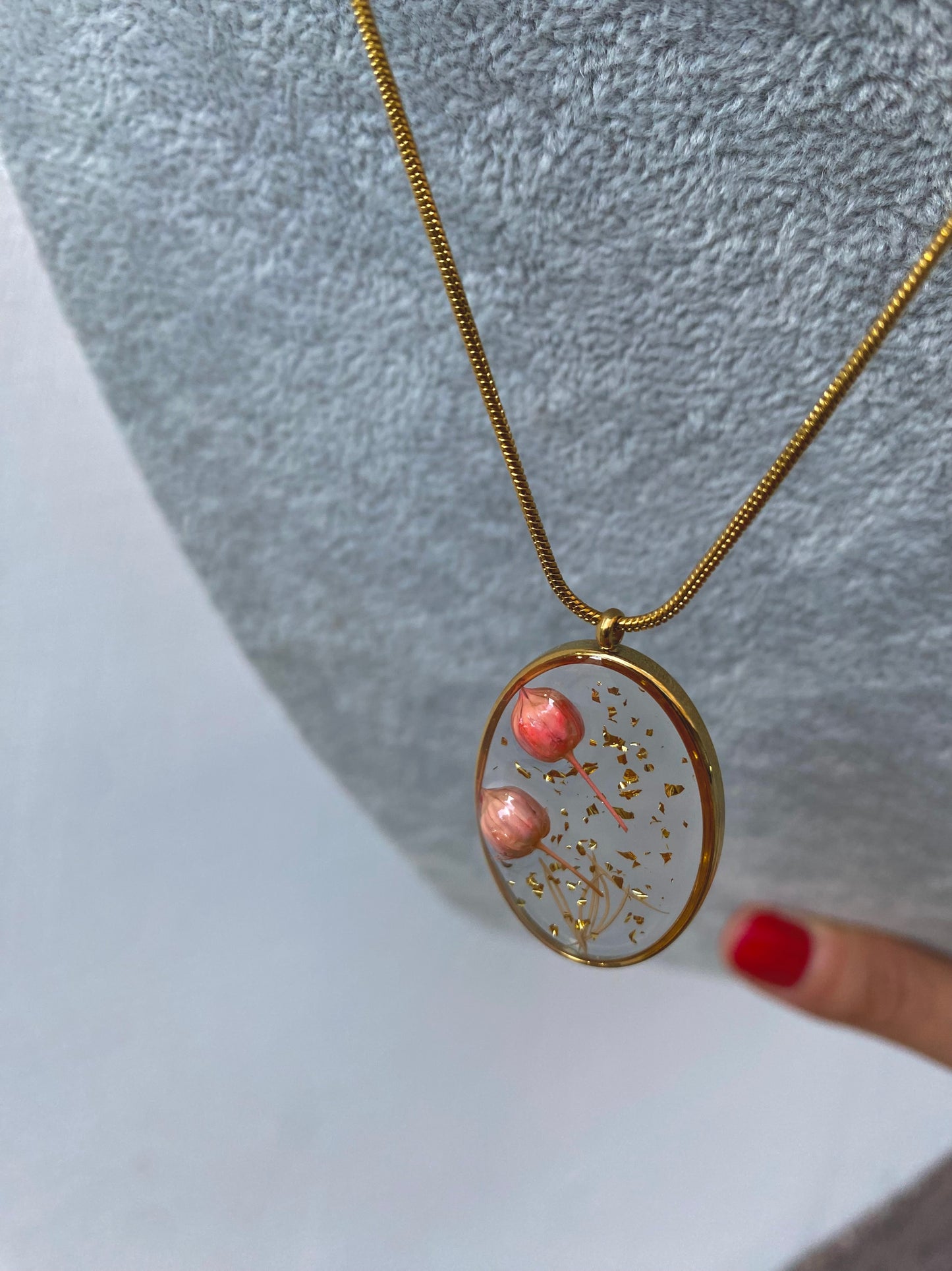 Collana Resina Oval