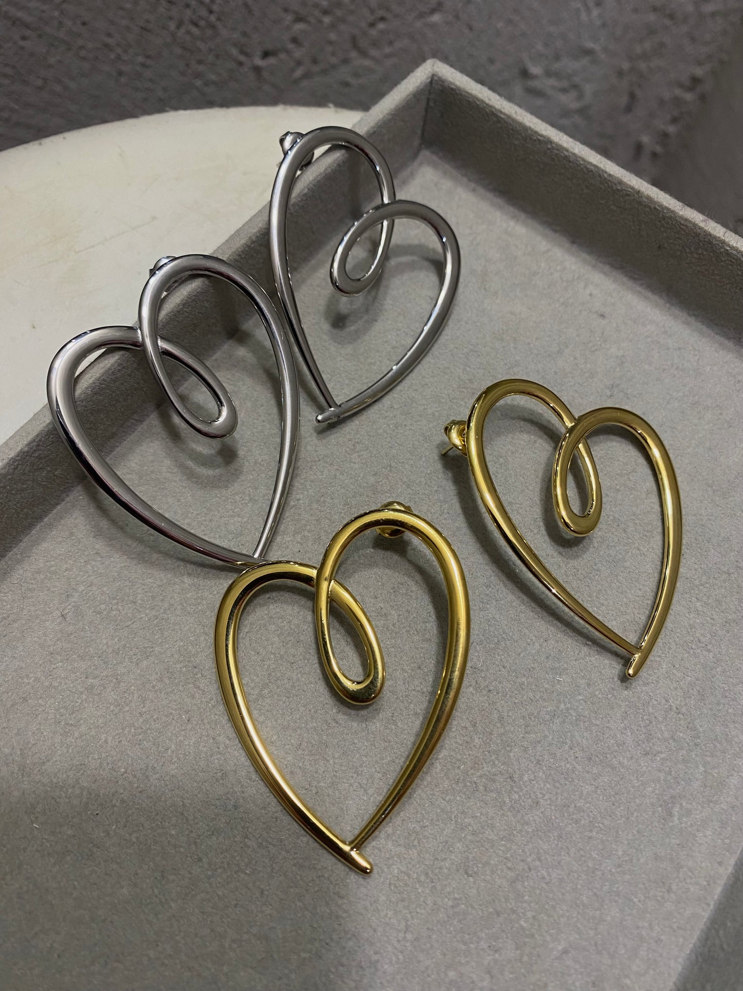 Orecchino Cuore grafico