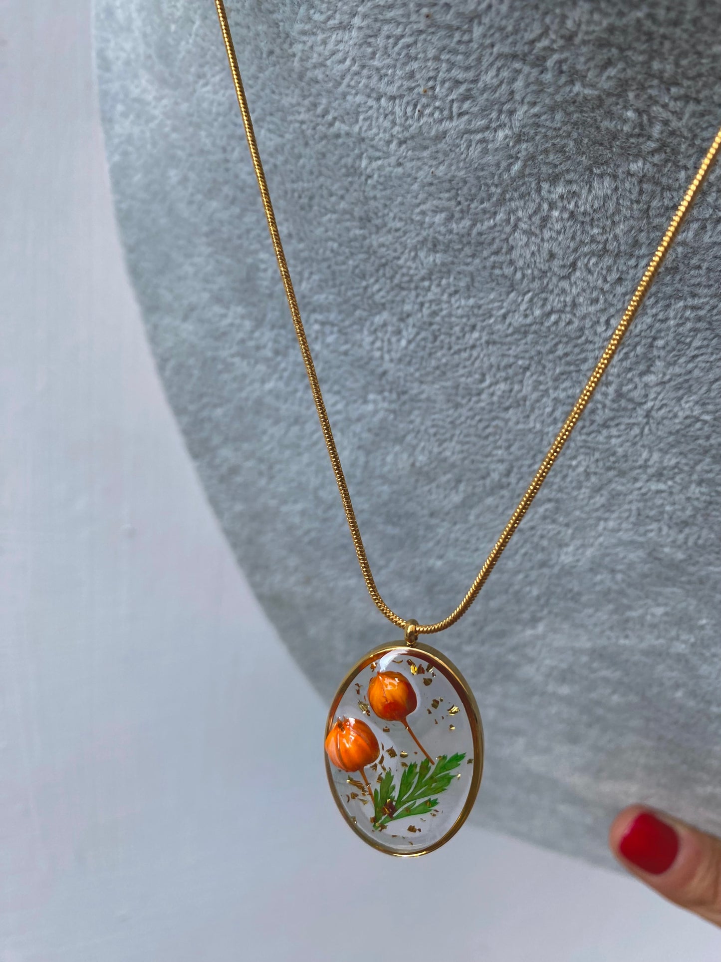 Collana Resina Oval