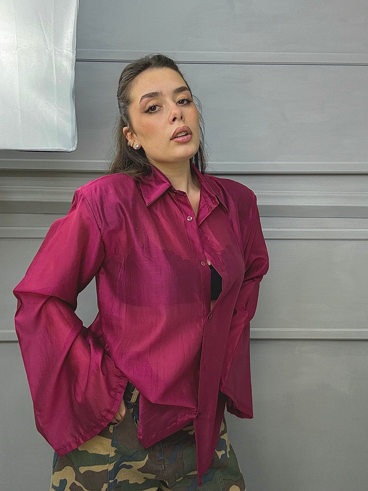 Maxi Camicia Velata