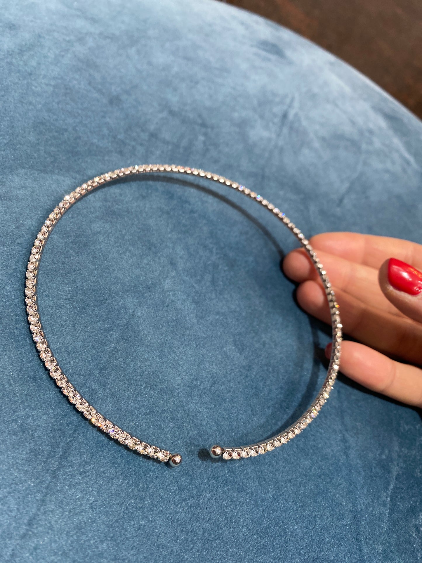 Collier tennis rigido