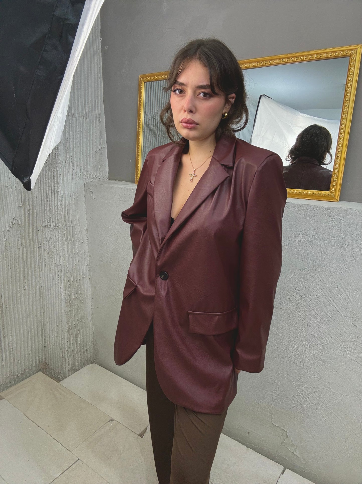 NEW COLLECTION Blazer Ecopelle
