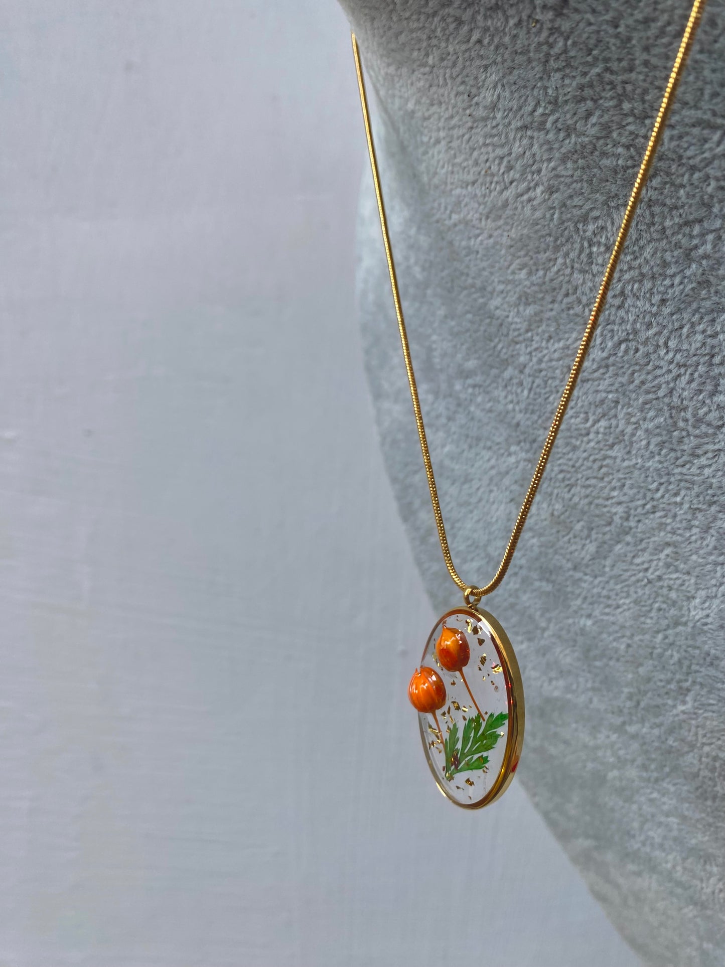 Collana Resina Oval
