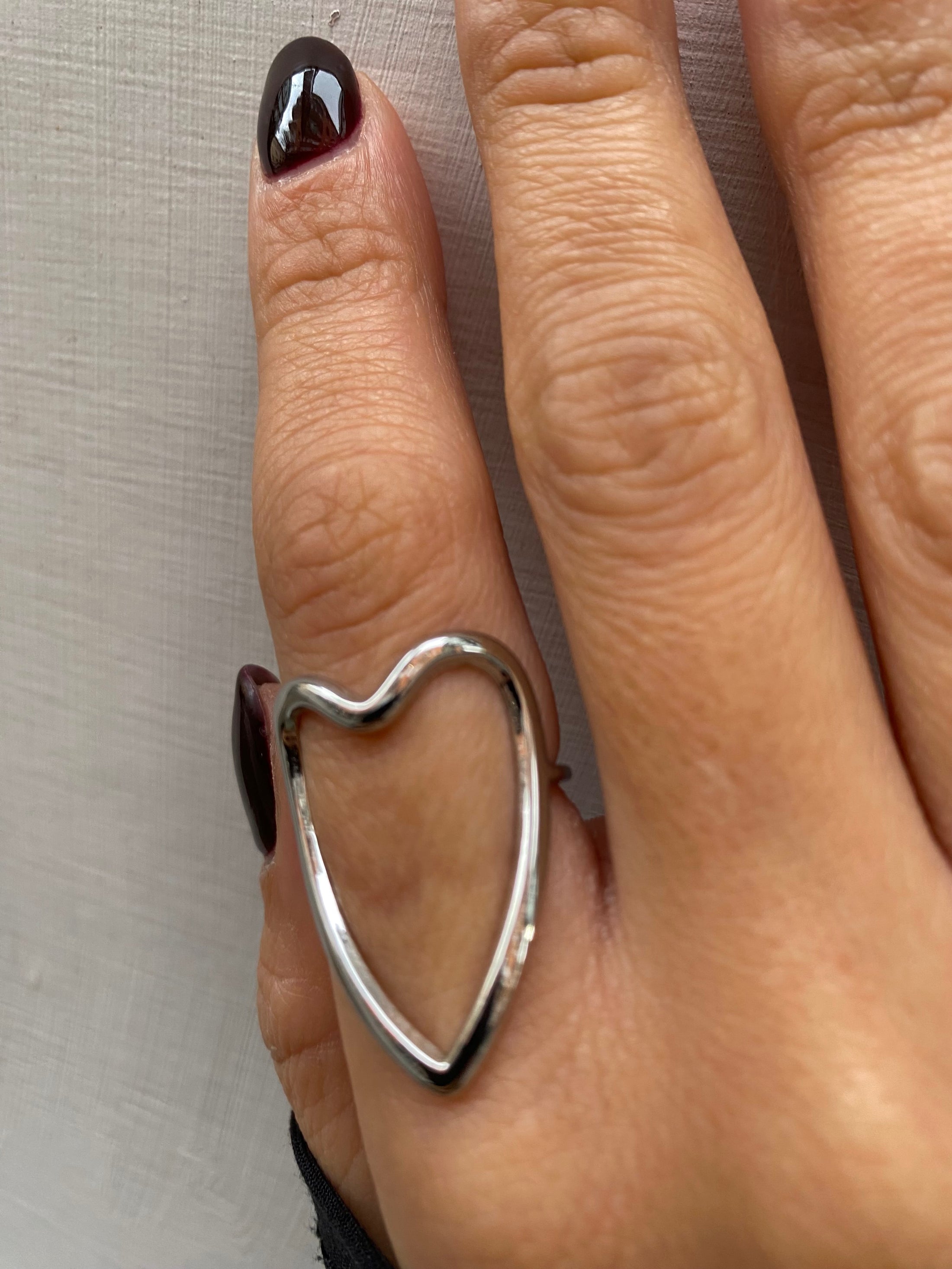 Anello cuore slim