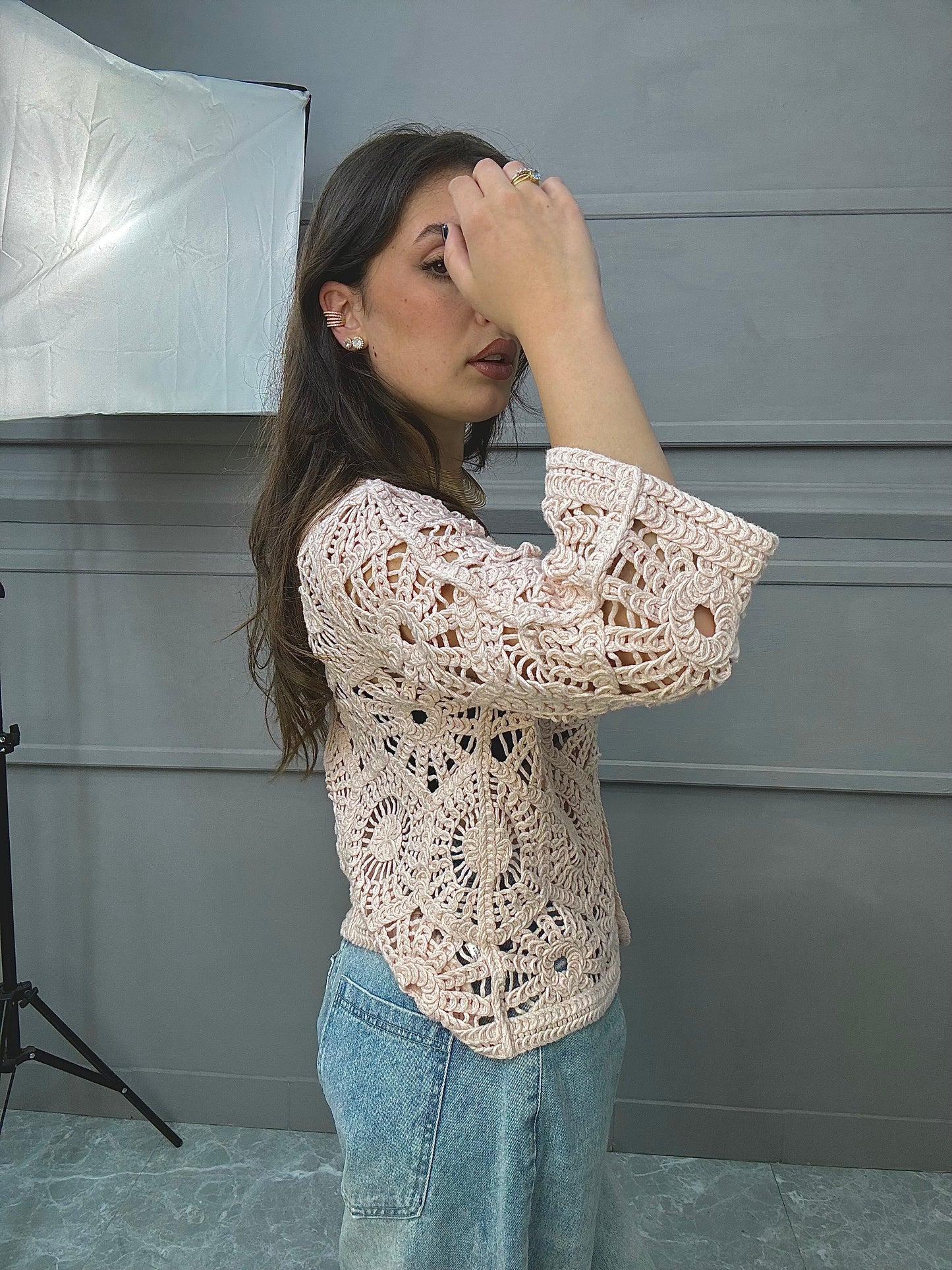 Cardigan Macramé