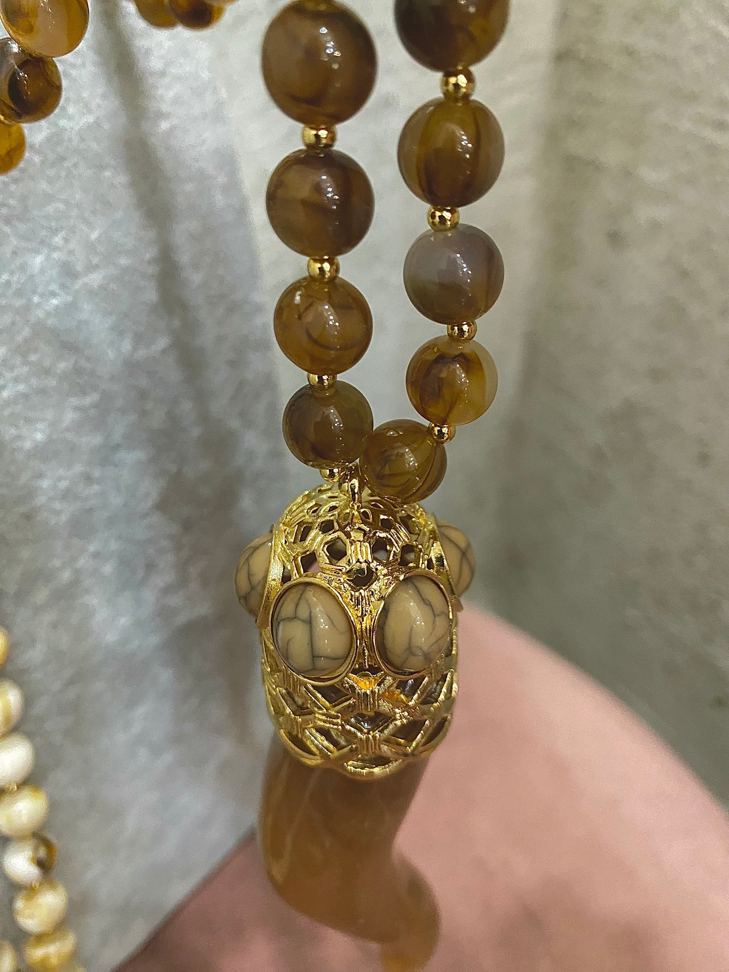 Collana Corno Resina
