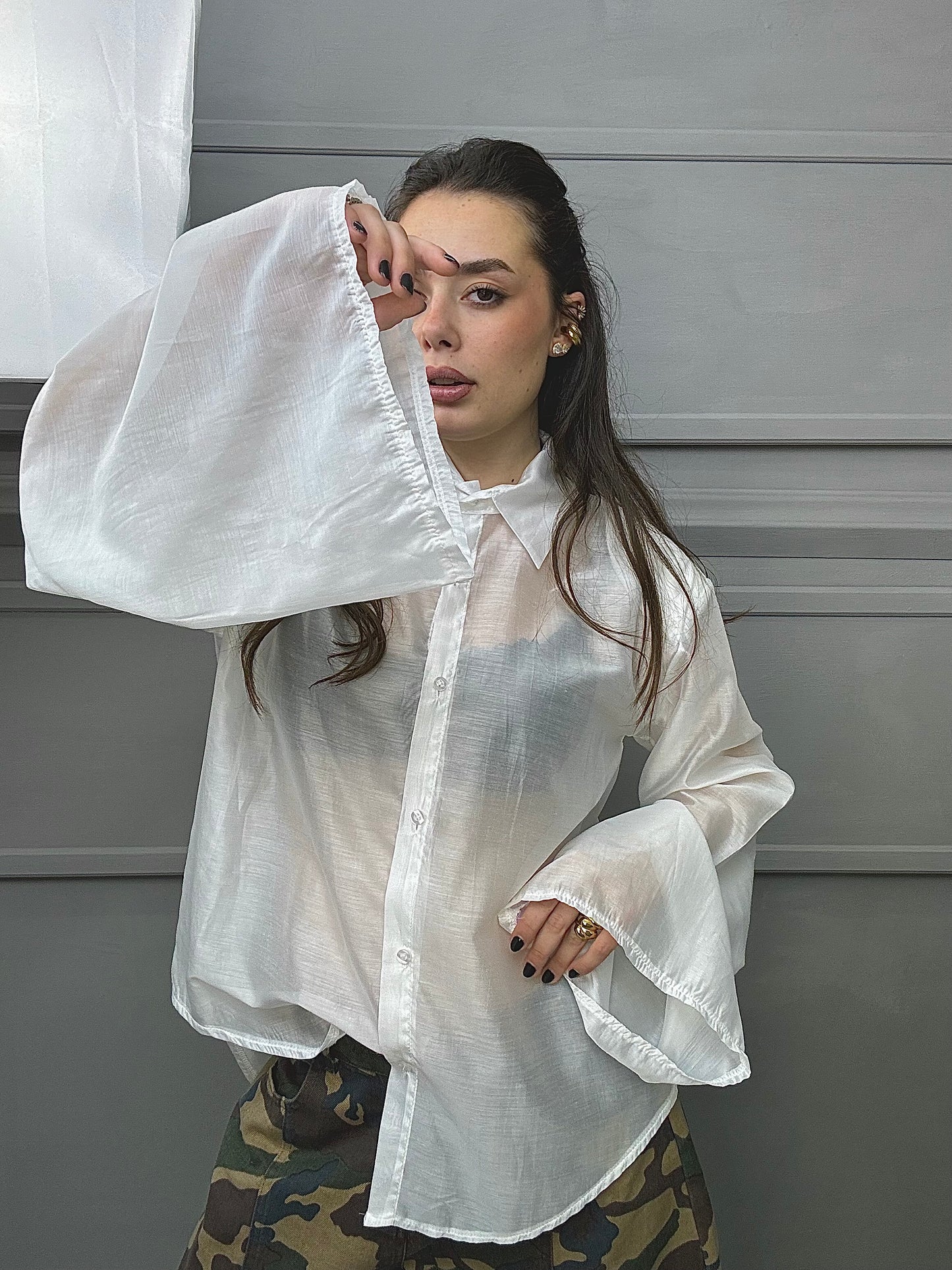 Maxi Camicia Velata
