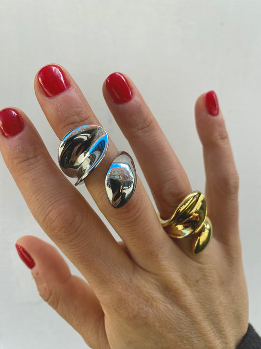 Anello Foglia girodito