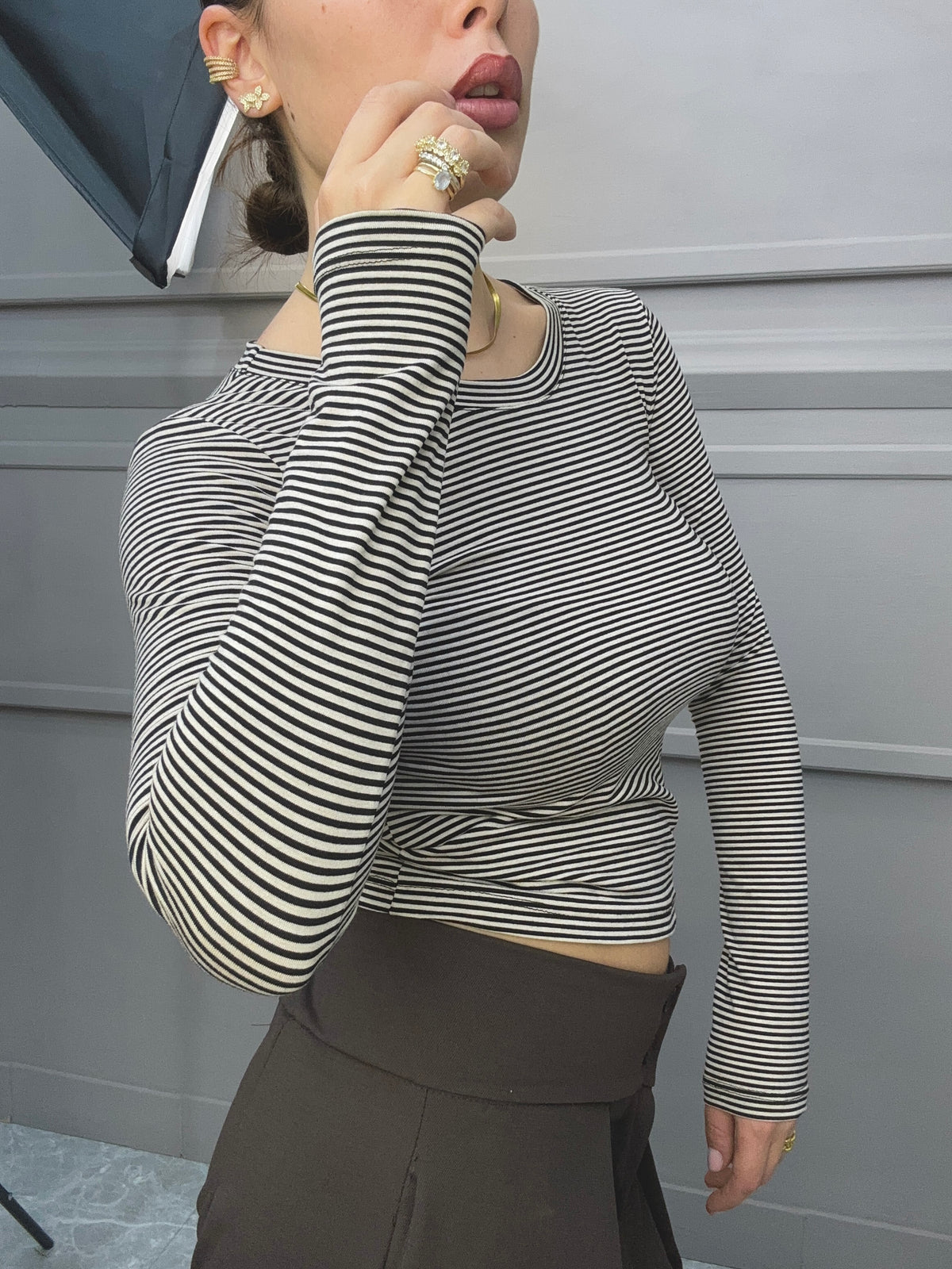 Maglia Fit Righe