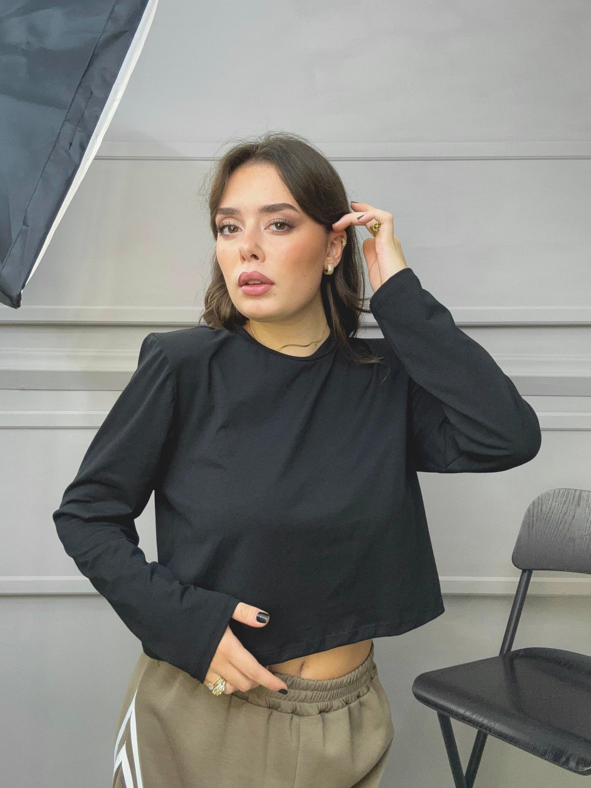 Crop Manica Lunga