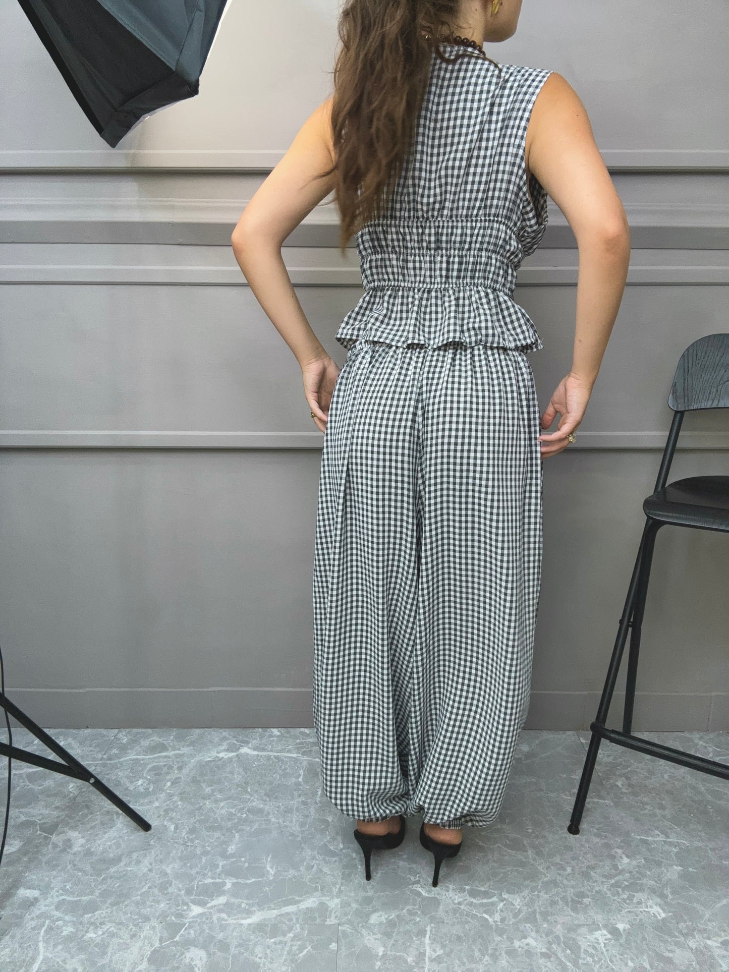 Gilet Set Quadretti