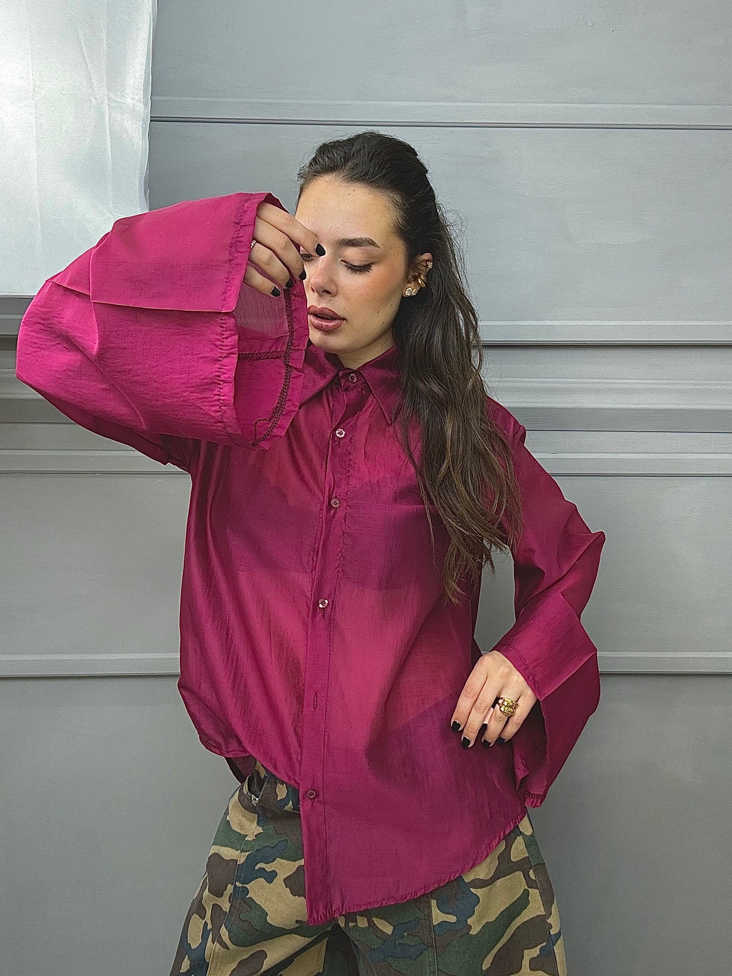 Maxi Camicia Velata