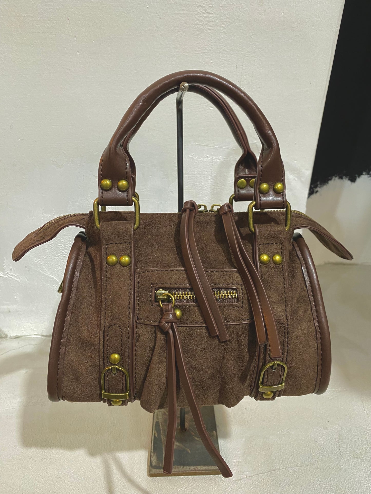 Bauletto Baly mini camoscio