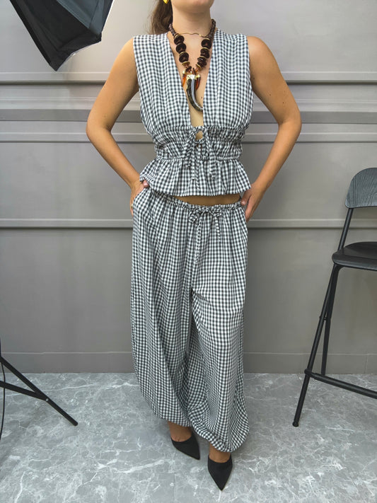 Gilet Set Quadretti