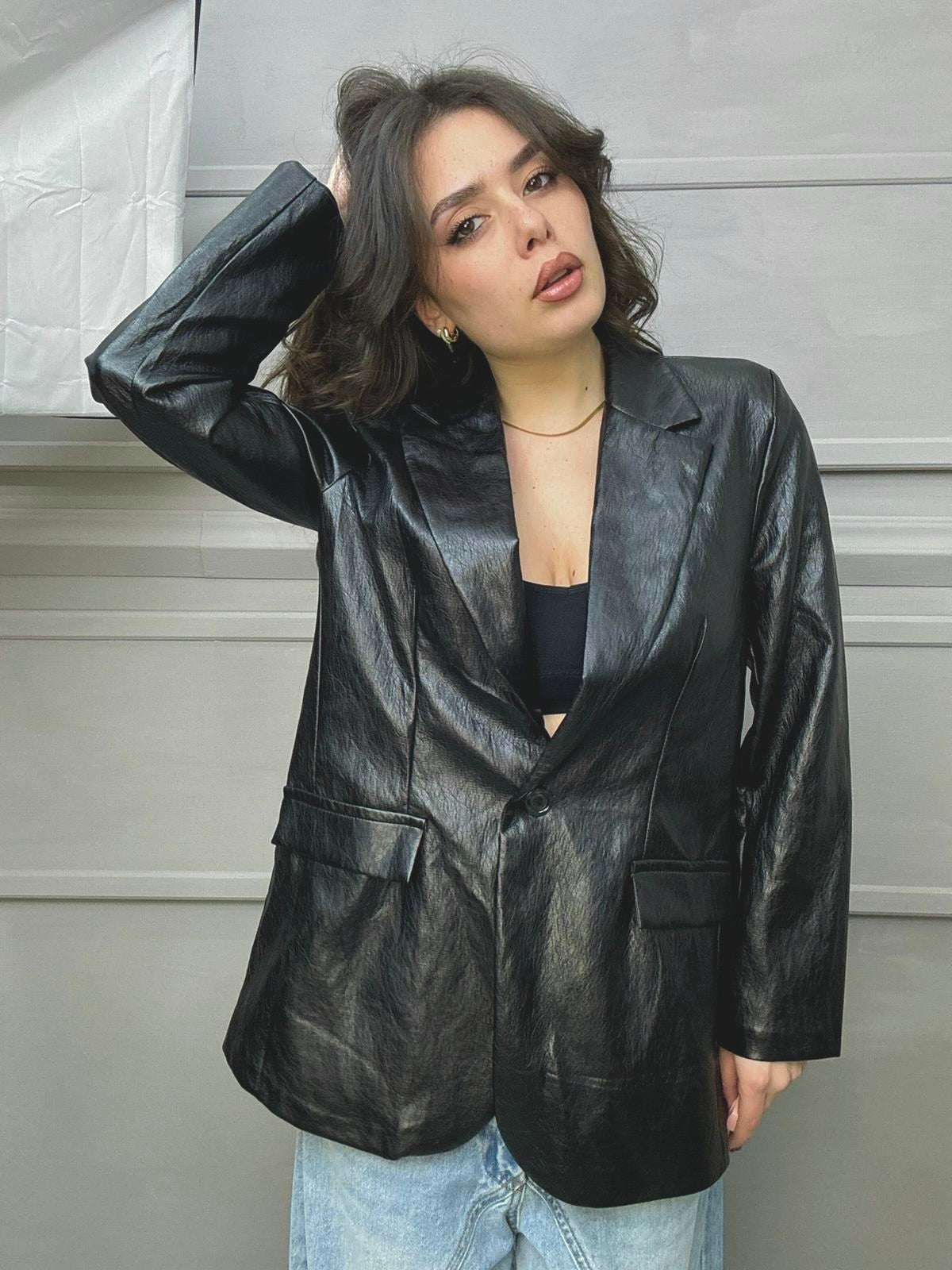 Blazer in Ecopelle