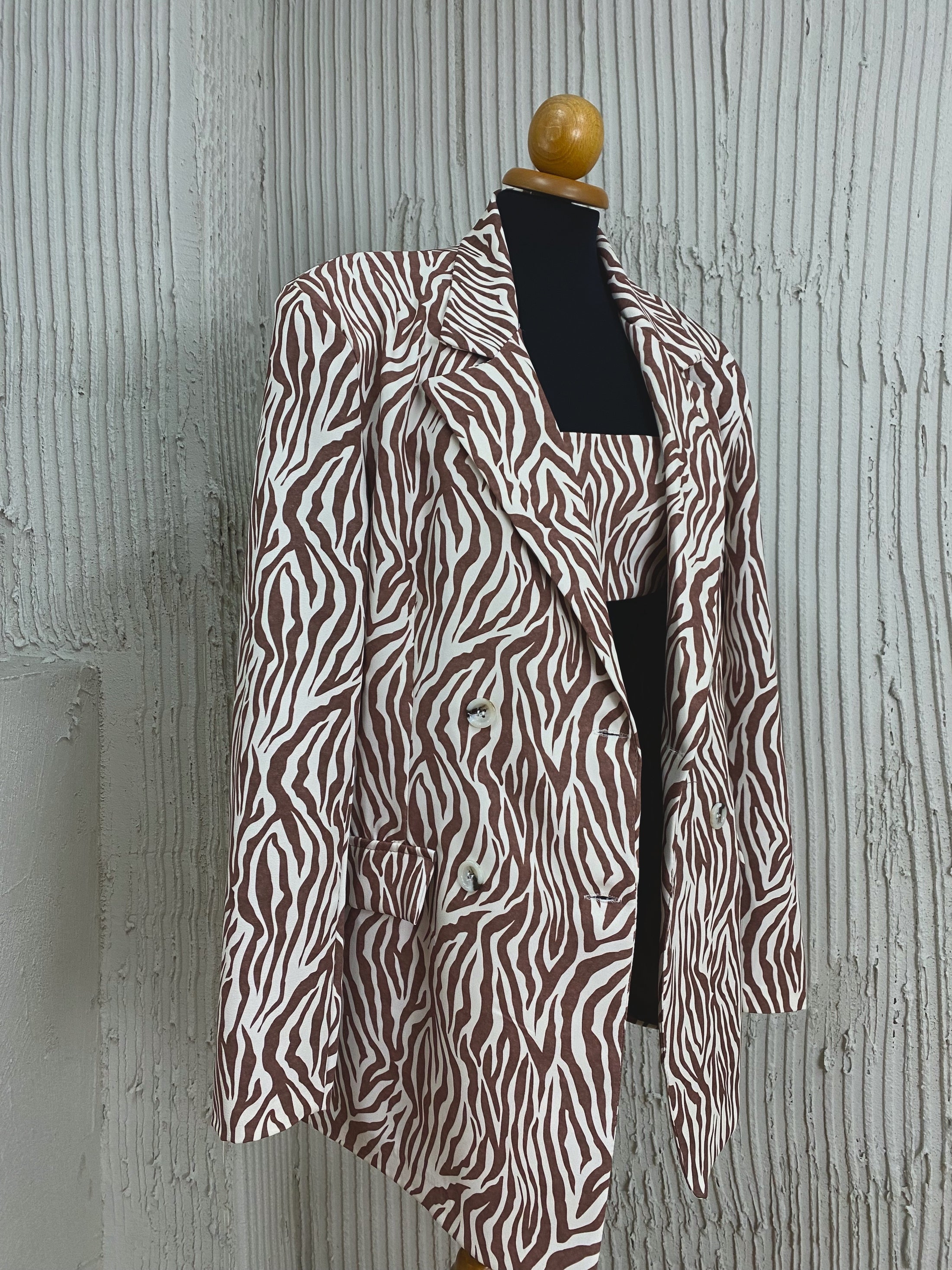 set ZEBRA -top+blazer-