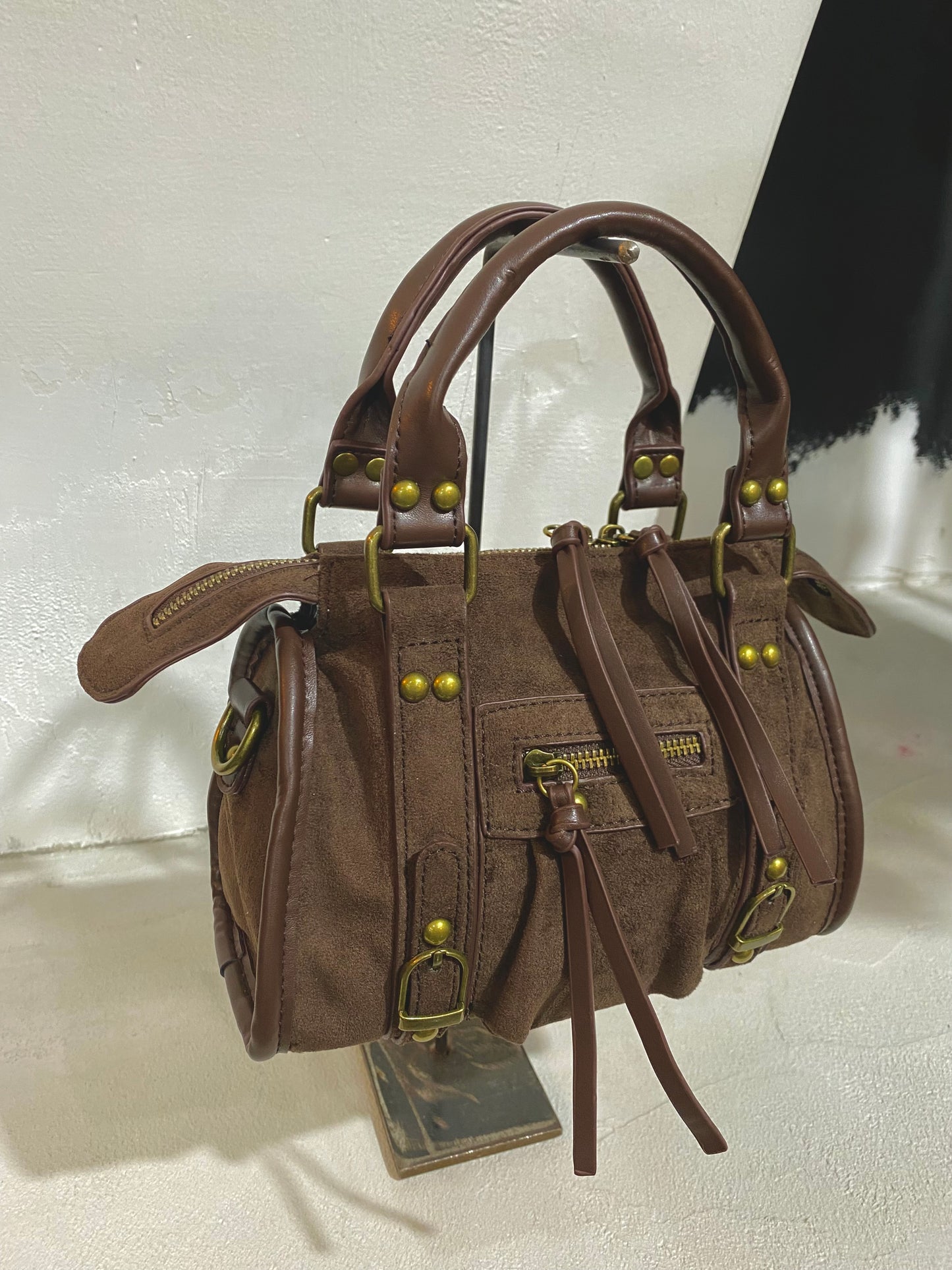 Bauletto Baly mini camoscio