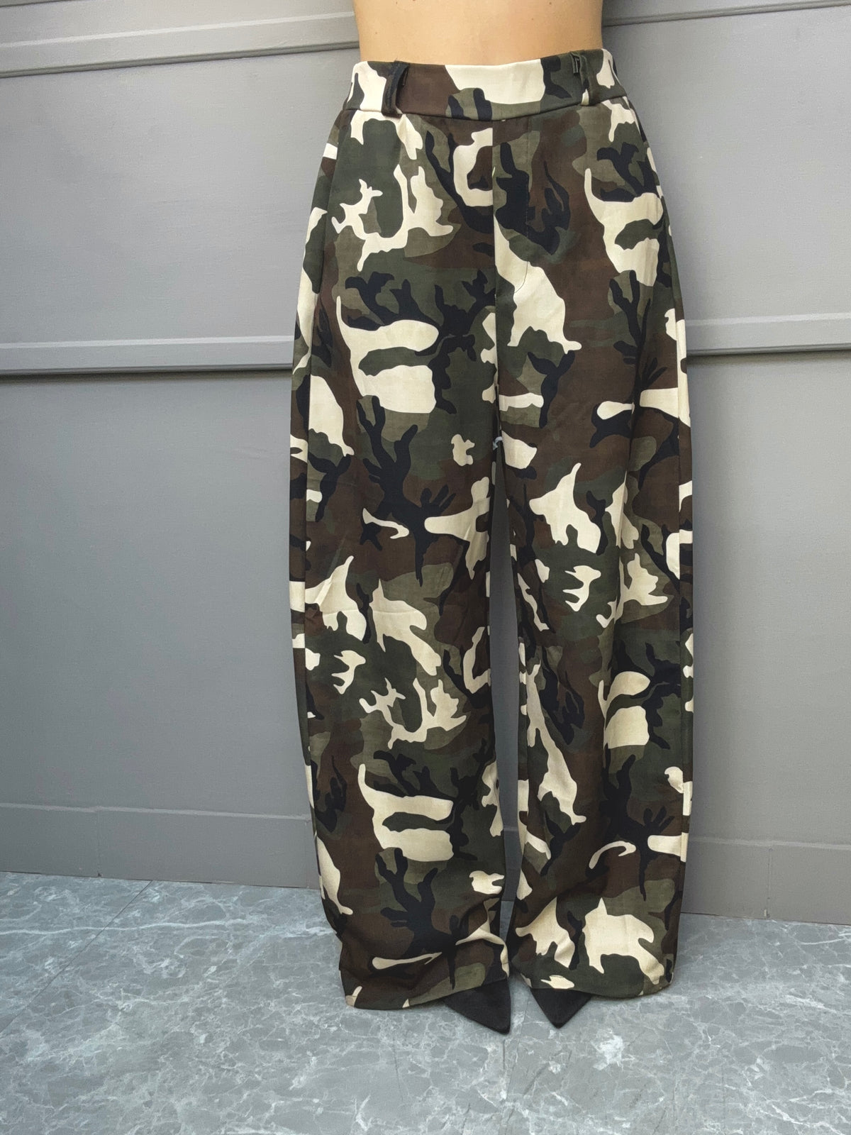 Pantalone Camo Palazzo