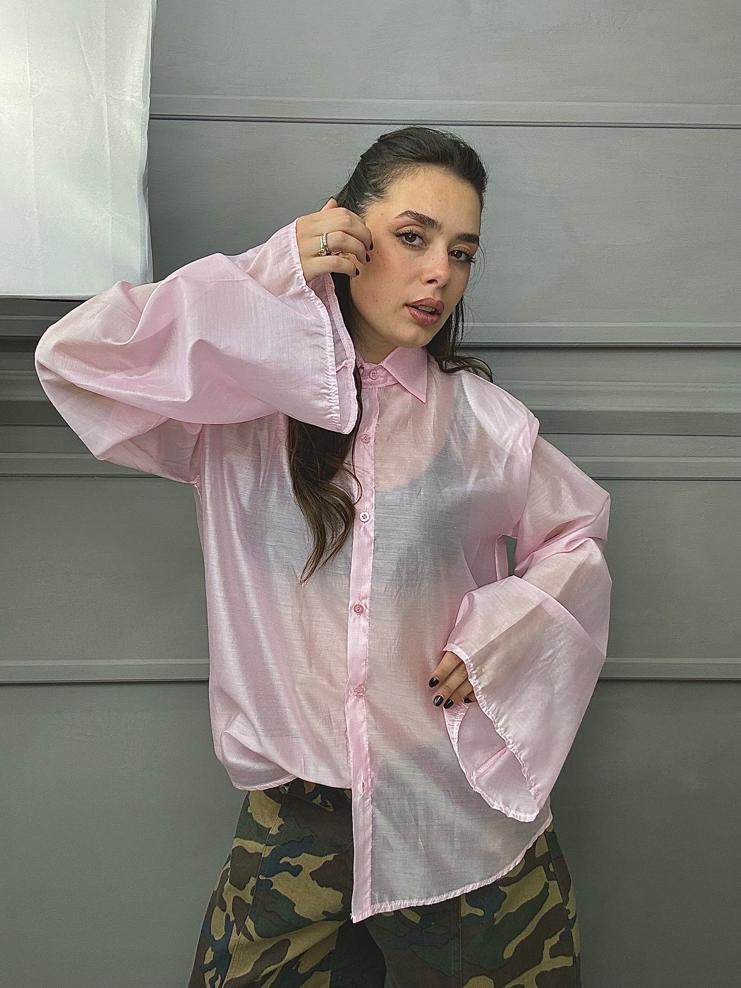 Maxi Camicia Velata