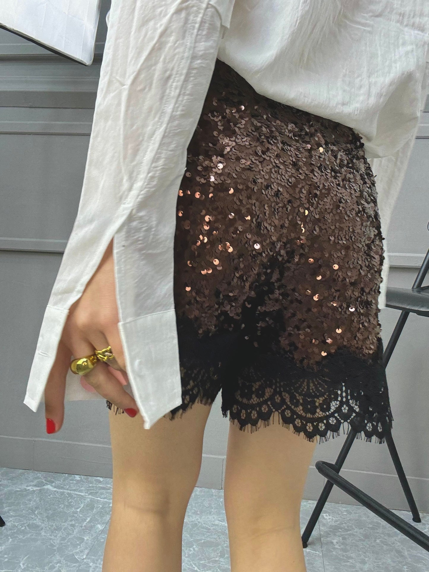 Shorts Paillettes