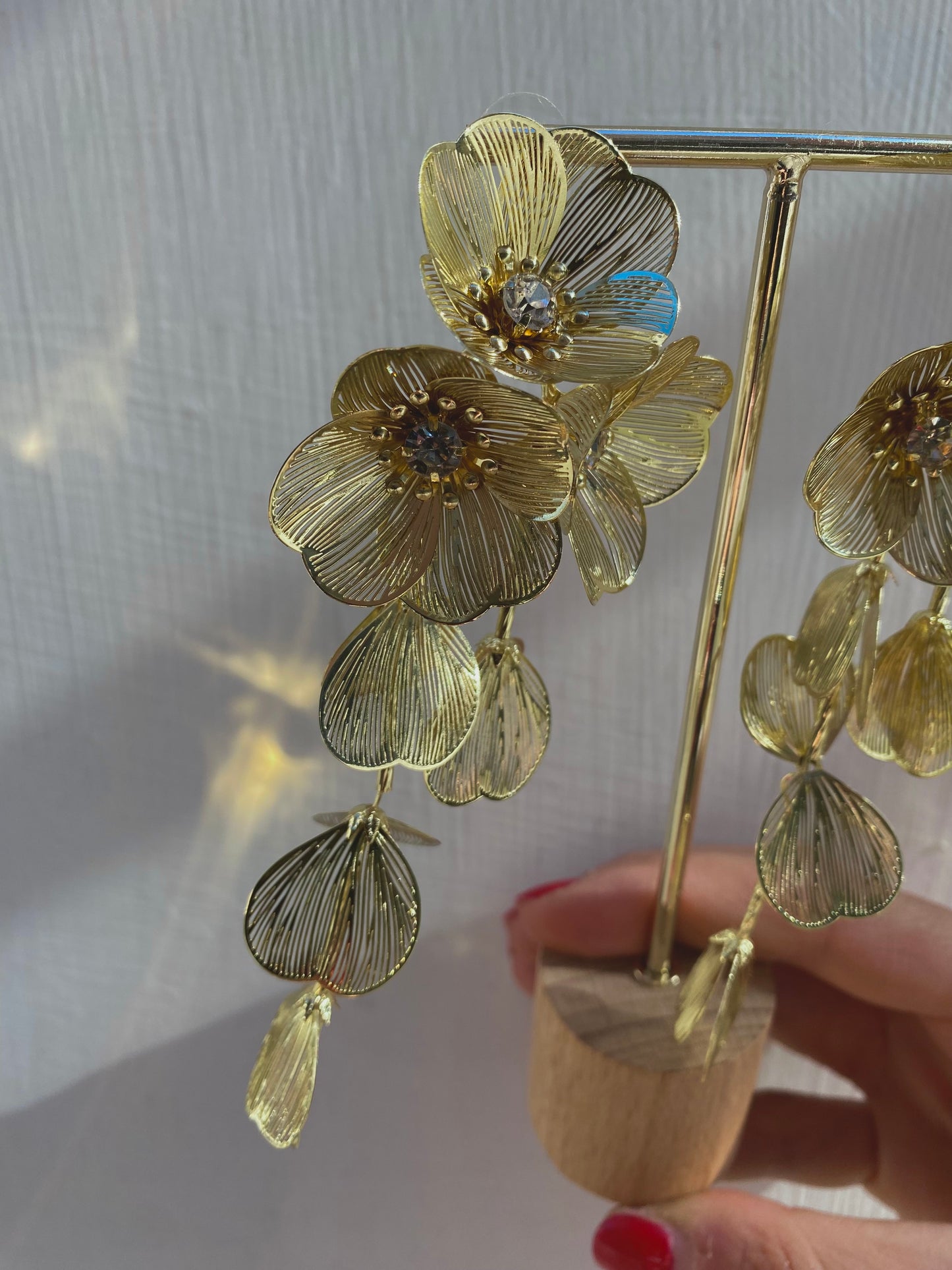 Orecchino Tris Peonia