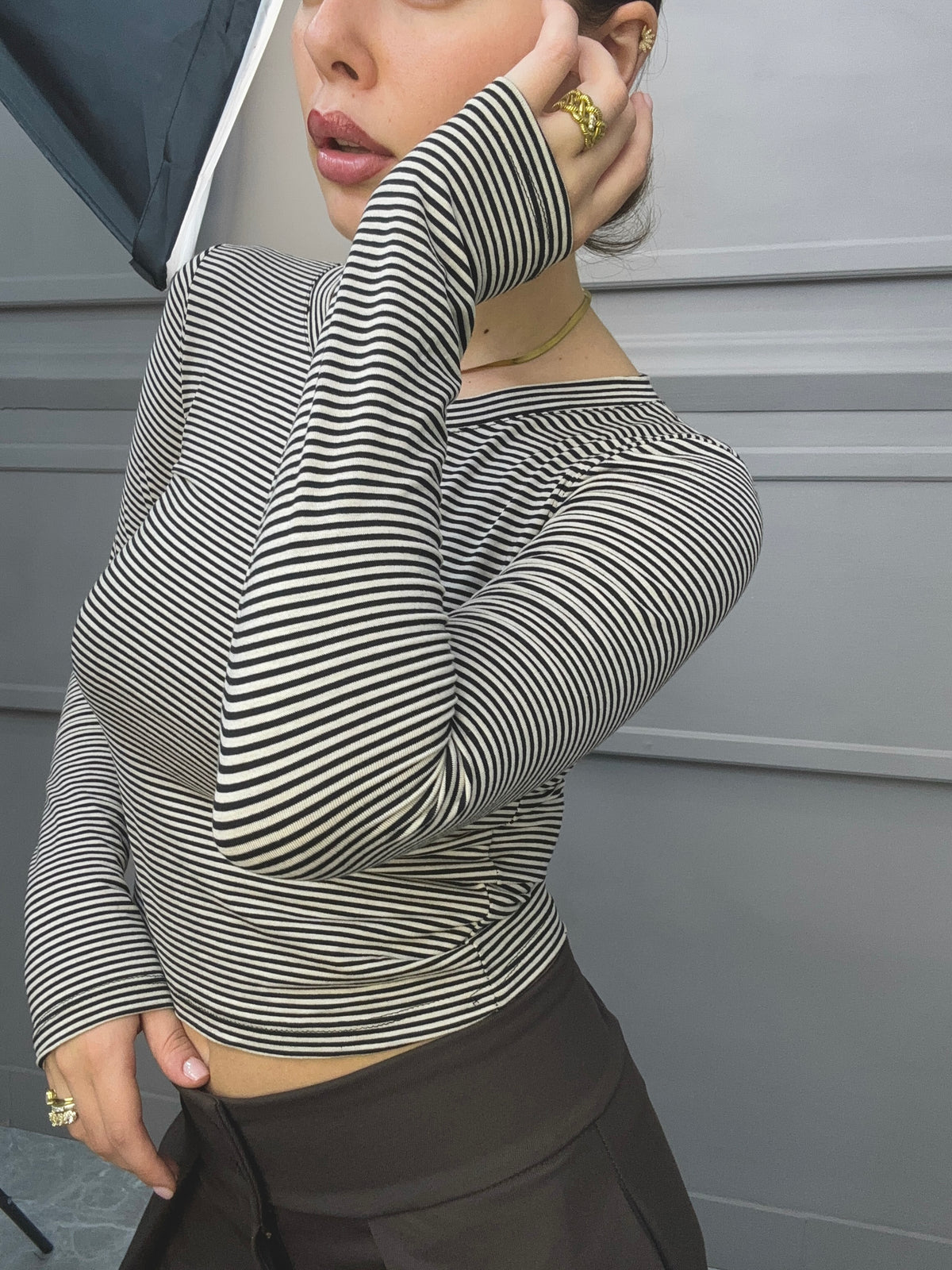 Maglia Fit Righe