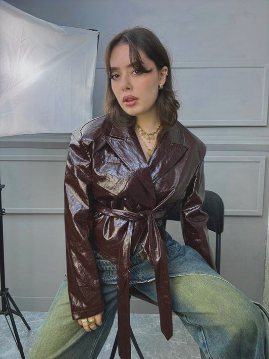 Crop Blazer Lucido