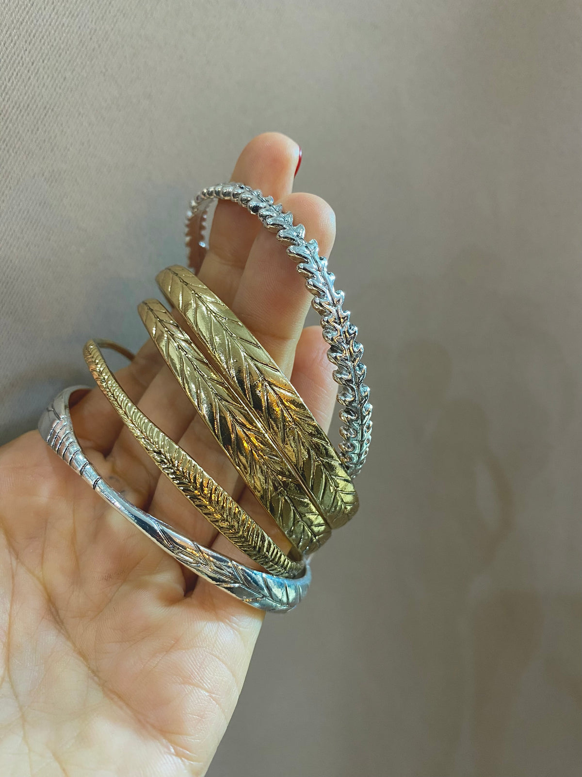 Set Bangles Foglie