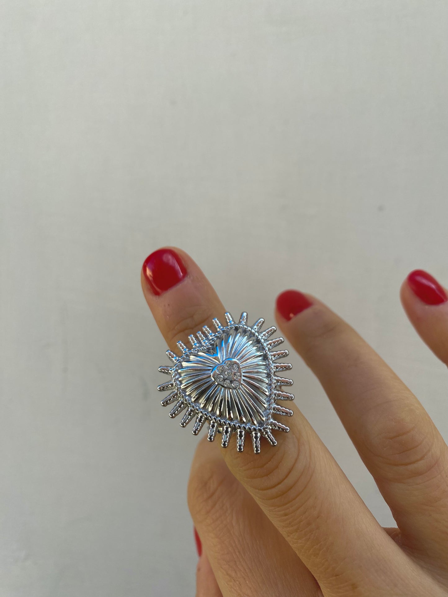 Anello Cuore Halo