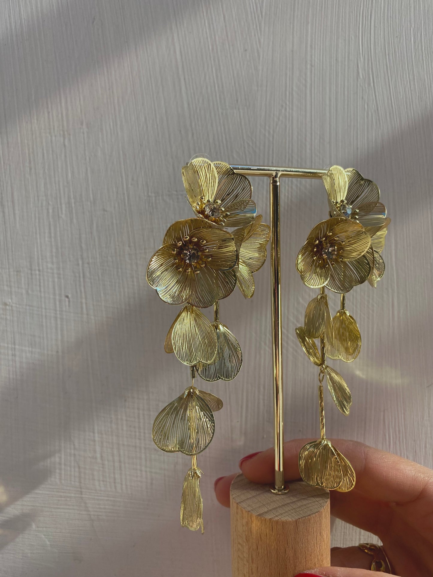 Orecchino Tris Peonia