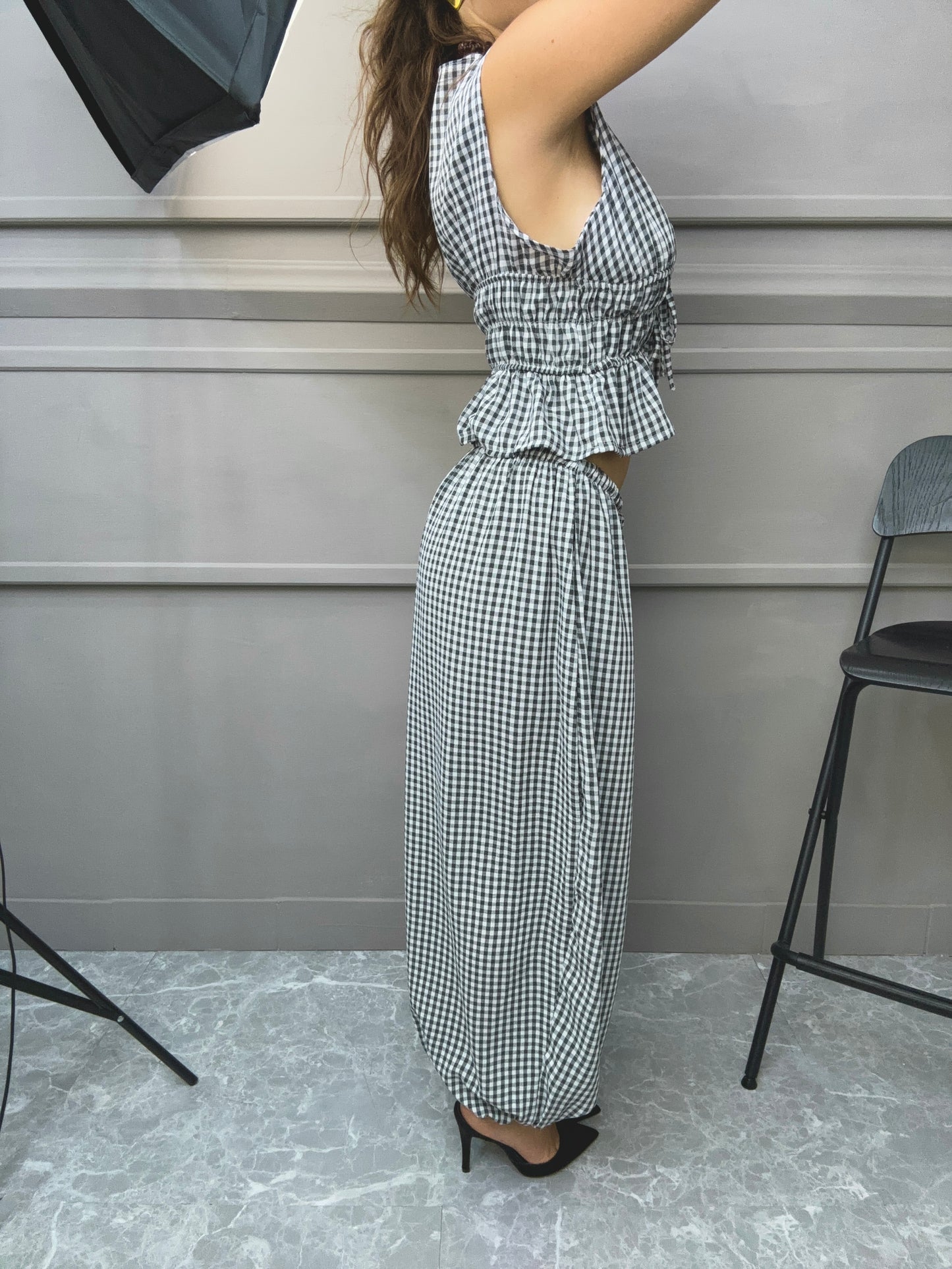 Gilet Set Quadretti