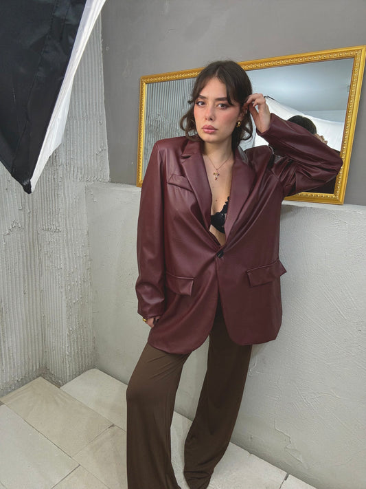 NEW COLLECTION Blazer Ecopelle
