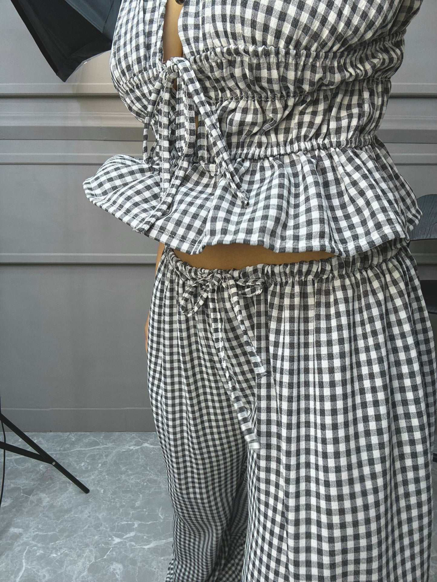 Gilet Set Quadretti