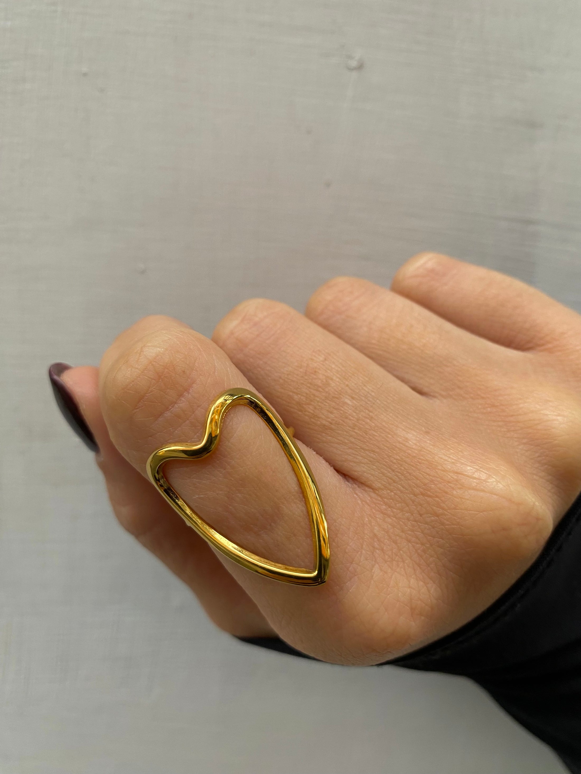 Anello cuore slim