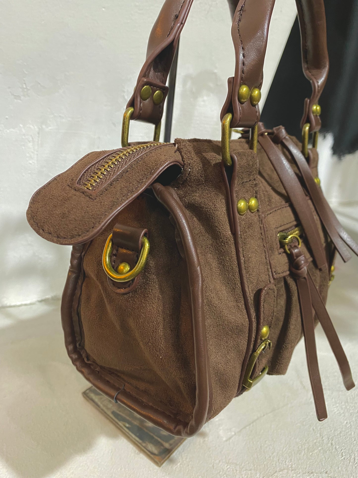 Bauletto Baly mini camoscio