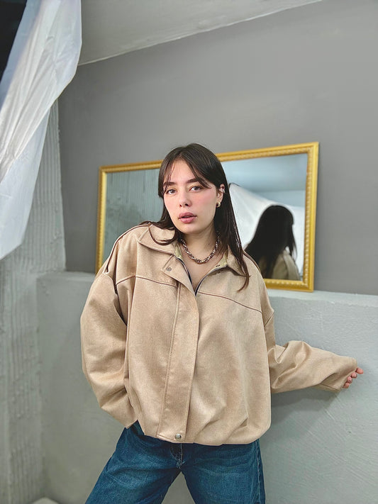 NEW COLLECTION Bomber Camoscio